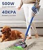 KARDV Aspiradora Inalámbrica, 500W/40Kpa Aspiradoras para Hogar, 60Min Aspiradora de Palo con Pantalla LED, Anti-Enredos y Carga de Pared, 8 en 1 Aspiradora Ligera para Pisos Duros, Alfombras, Pelo de Mascotas 3