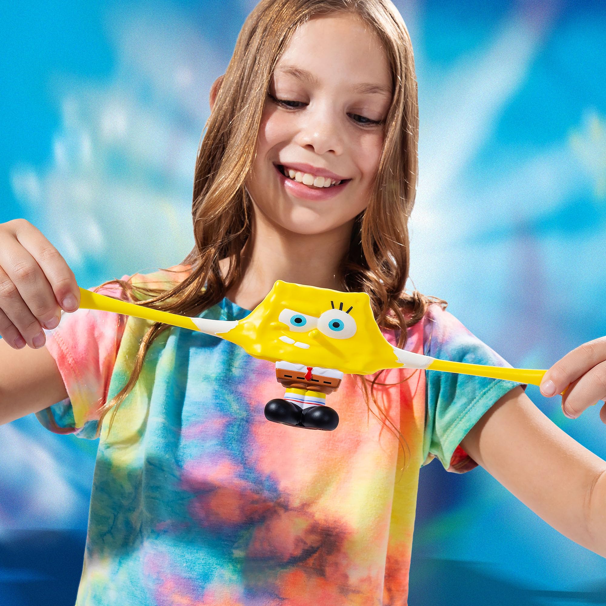 Basic Fun Stretch Armstrong SpongeBob SquarePants Figure, 7.5cm Stretchy SpongeBob Toy - Image 3