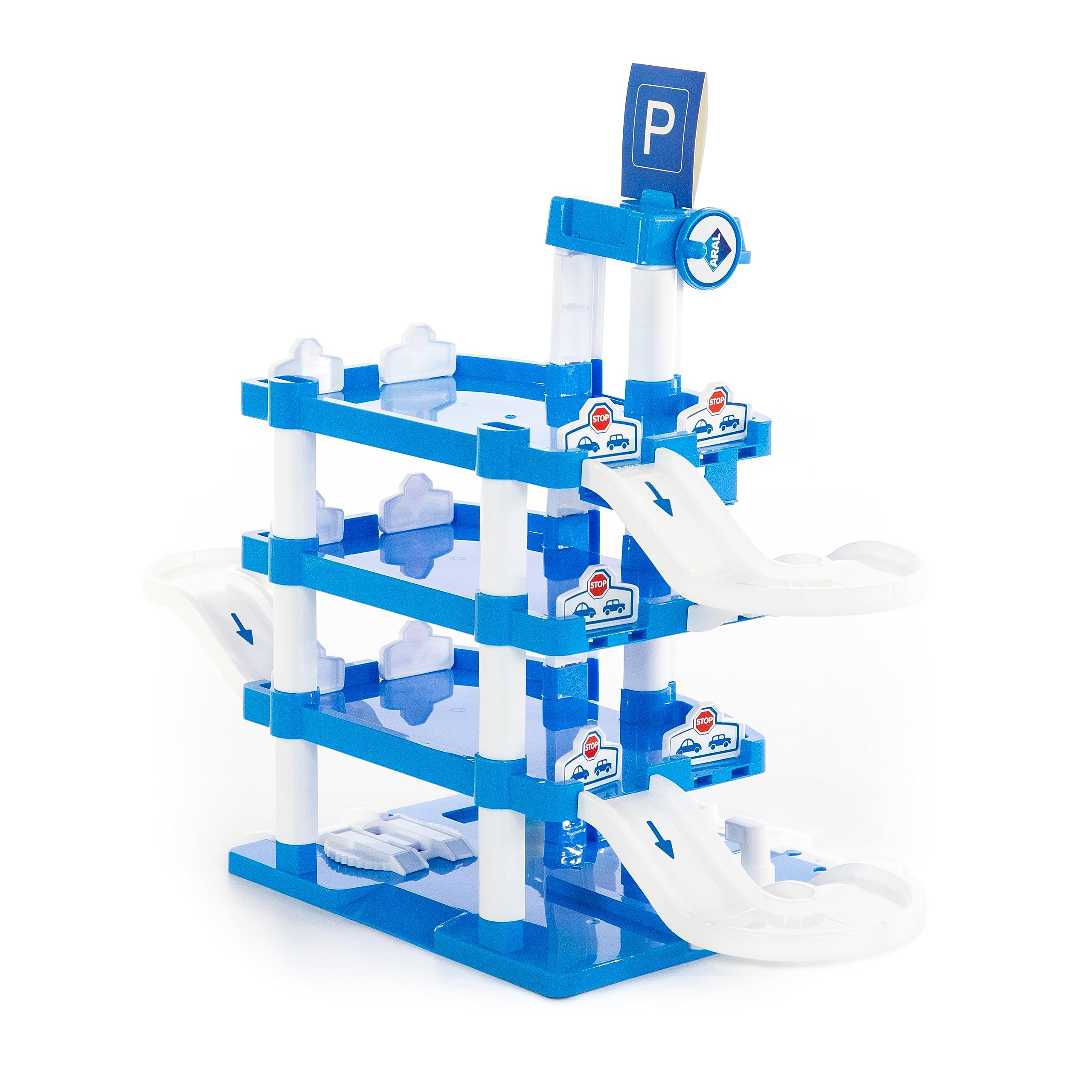Wader Quality Toys 46086 Parkgarage 4 Ebenen ARAL
