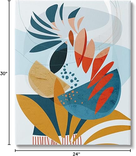 Miniatura 8 de Stupell Industries Ishita Banerjee - Lienzo decorativo para pared, diseño de formas botánicas tropicales contemporáneas