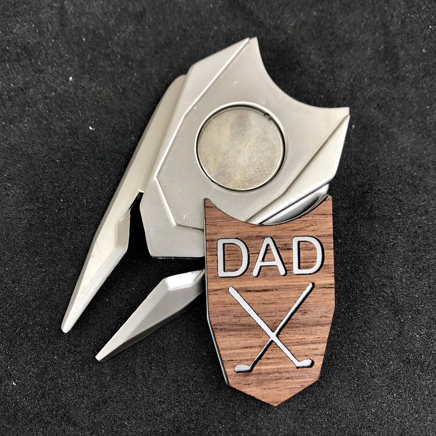 Golf Ball Marker Divot Repair Tool Personalized Custom Engraved Gift REAL Wood Markers | Golfer Accessories - Image 3