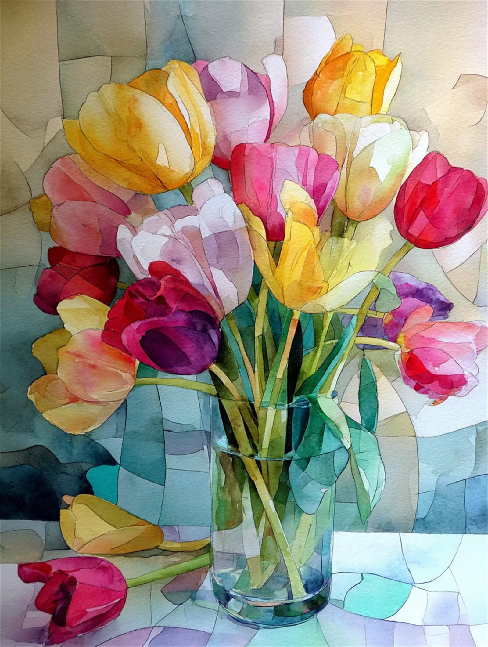 Dipingere con i Numeri Adulti Colore, Fiori Dipingere con i Numeri Bambini DIY Kit, Set Premium con Pennelli, Decorazione Casa & Creativo Regalo di Compleanno, Attività di Tempo libero 90x120cm z-17