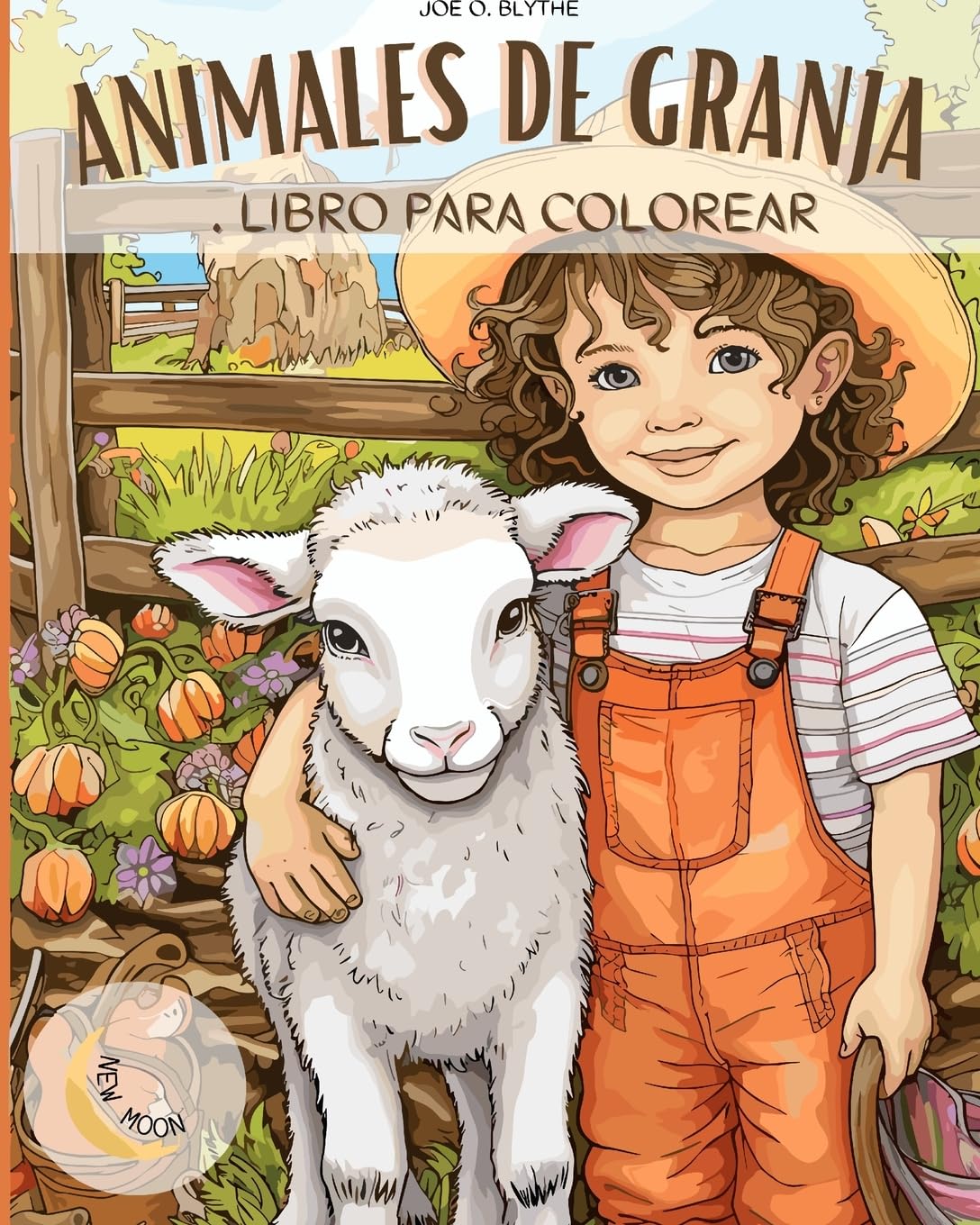 Livre de coloriage animaux de la ferme grand format pour dessiner dès 3 ans