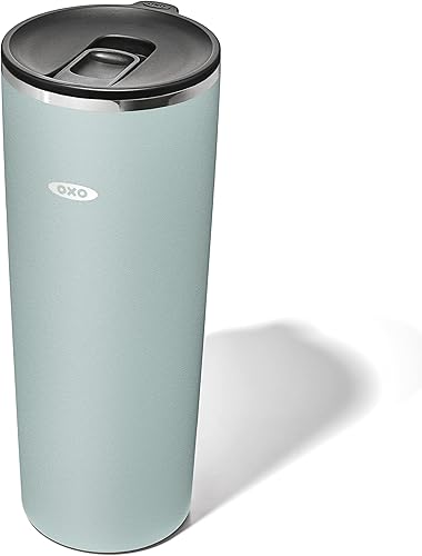 OXO Strive - Vaso aislado de 24 onzas con tapa deslizante, color pizarra