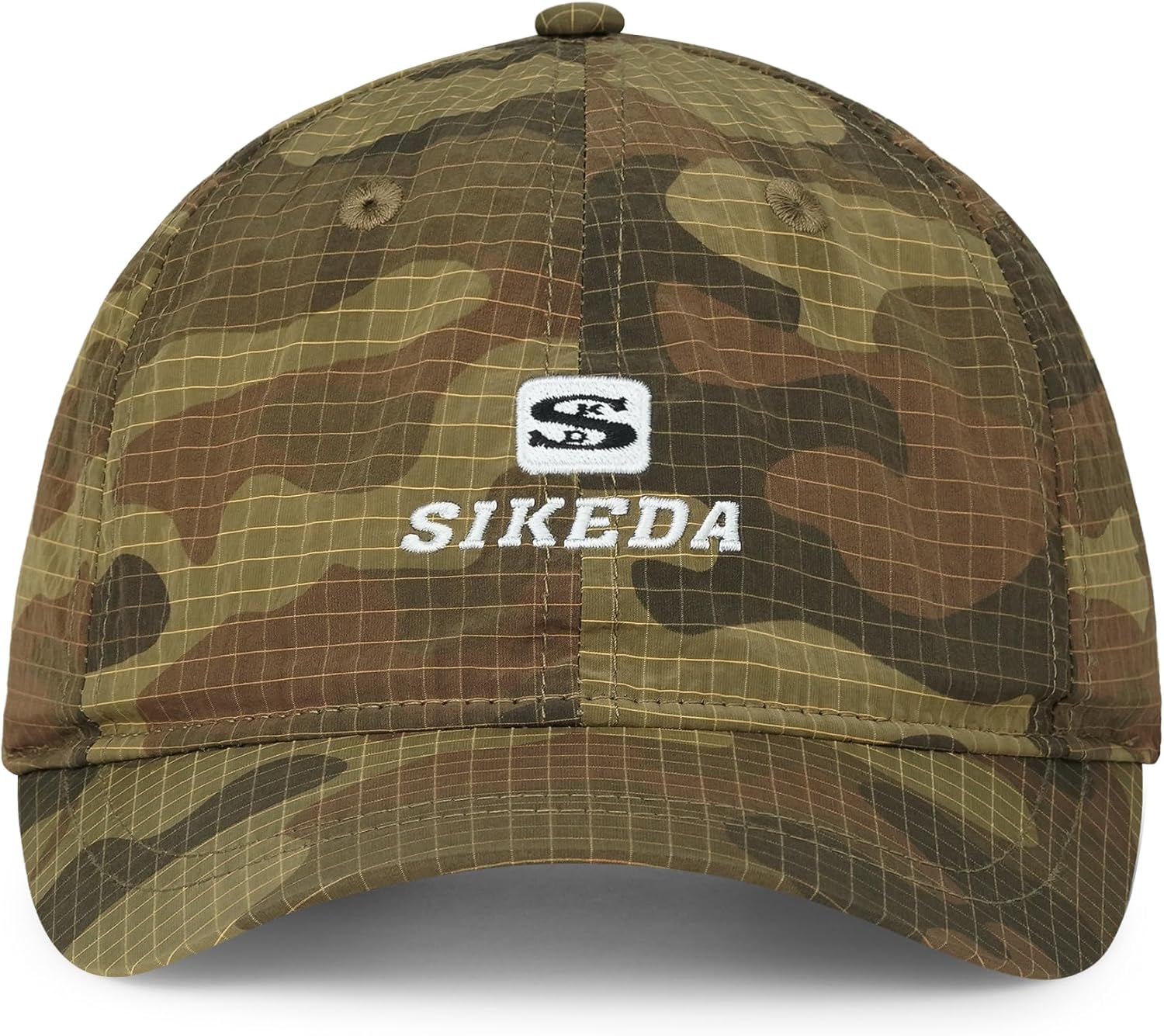 CLAPE Short Brim Baseball Cap for Men, Camouflage Lightweight Quick-Dry Camper Hat Low Profile Ball Cap with Small Brim - Image 2