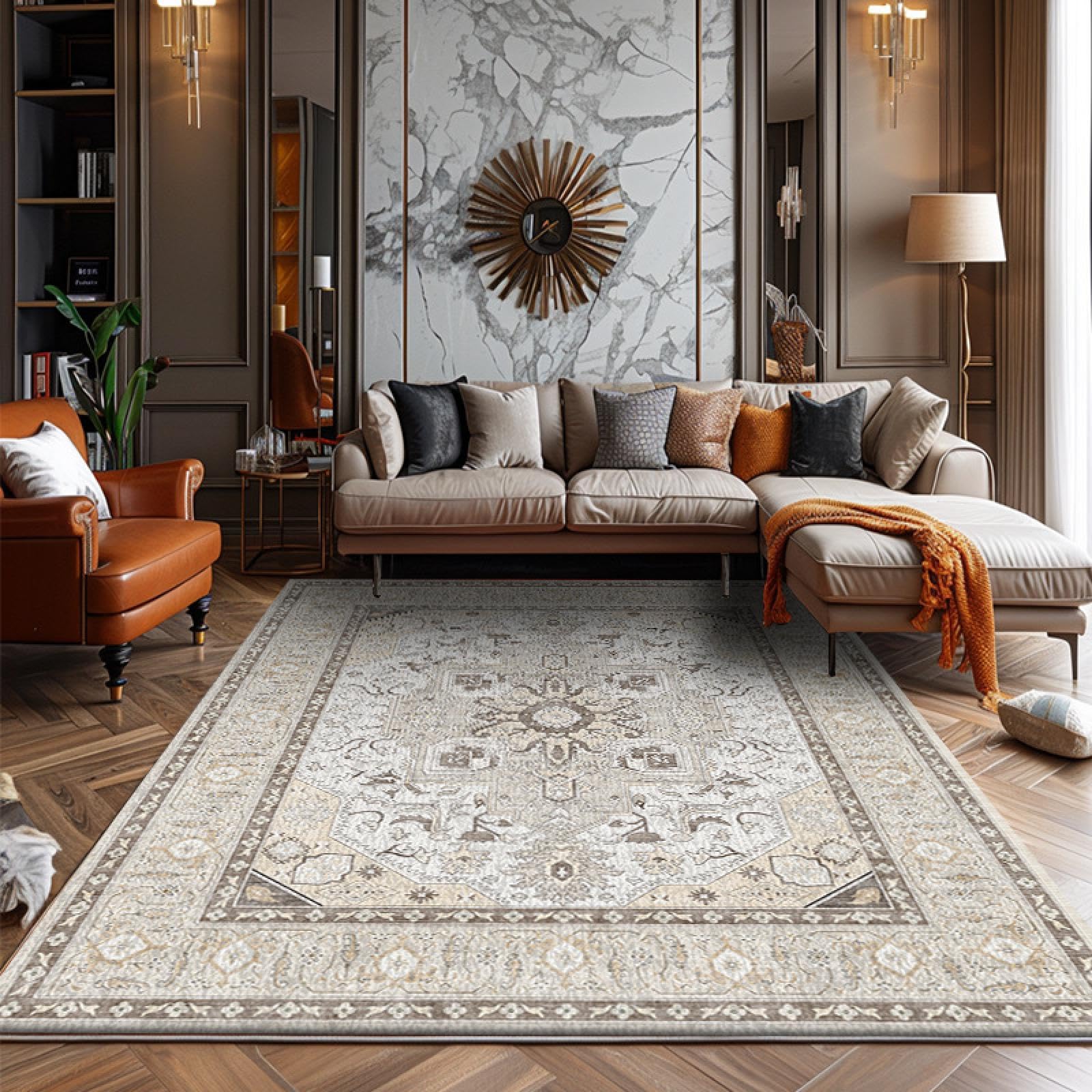 Tapis de chevet pour chambre à coucher imprimé Feng Shui, décoration intérieure zen