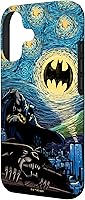 Vista 2 de DC Comics Batman Starry Night Style Painting Case para iPhone 17
