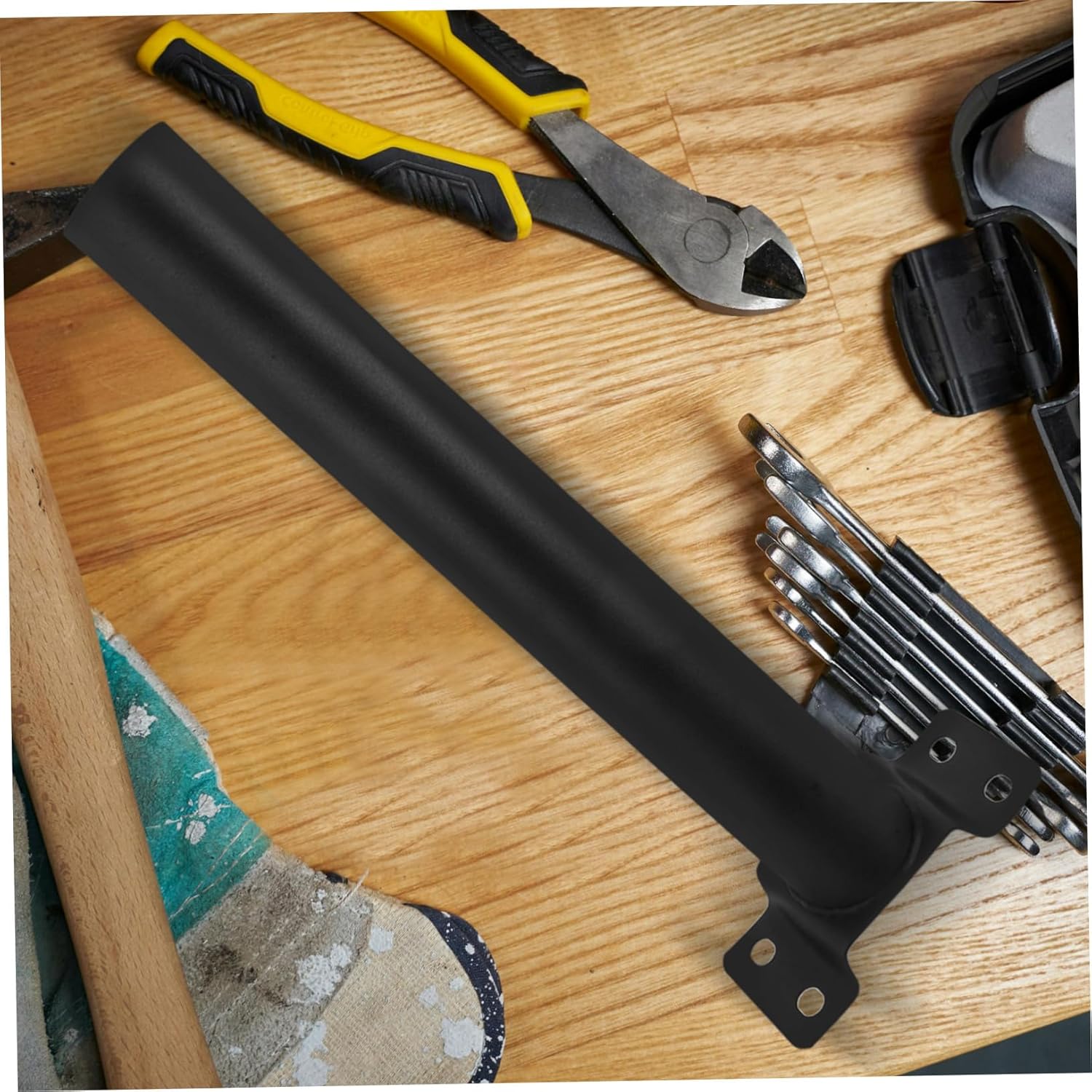 1Set Solar Light Pole Arm Bracket Durable Street Light Fixture Versatile Mounting for Solar Growth Lights Parking Lot Floodlights DIY Flagpoles Outdoor Use