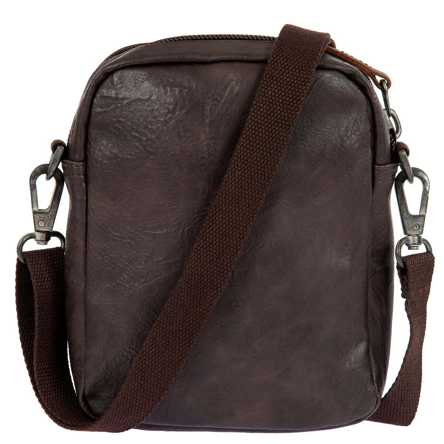 Avirex Borsello Uomo a Tracolla in Eco pelle, Borsa a tracolla Uomo impermeabile con Tasche a Zip in stile vintage, Collezione Buffalo BFL05