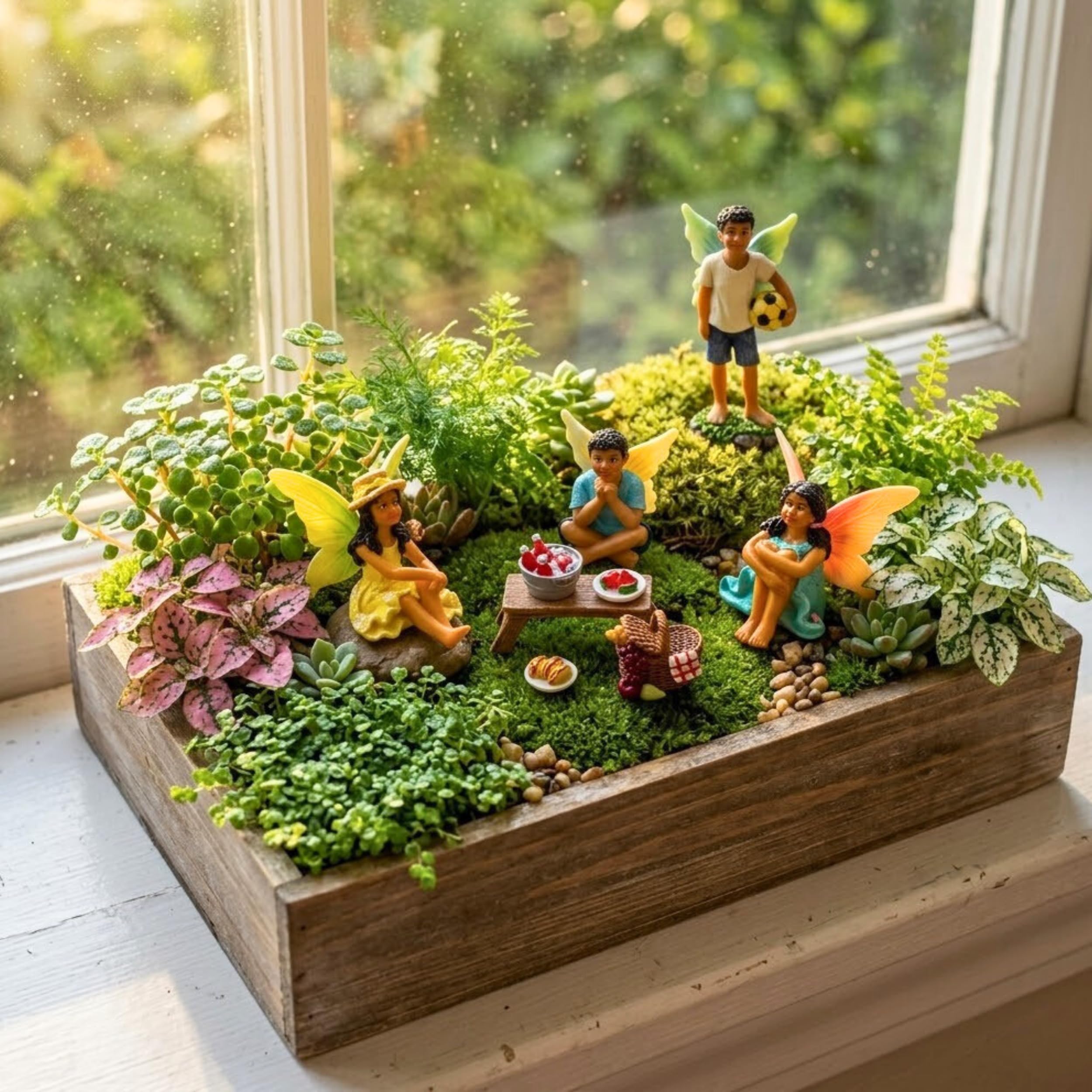 PRETMANNS Feen für Feengarten Zubehör für Draußen, 9-teilig