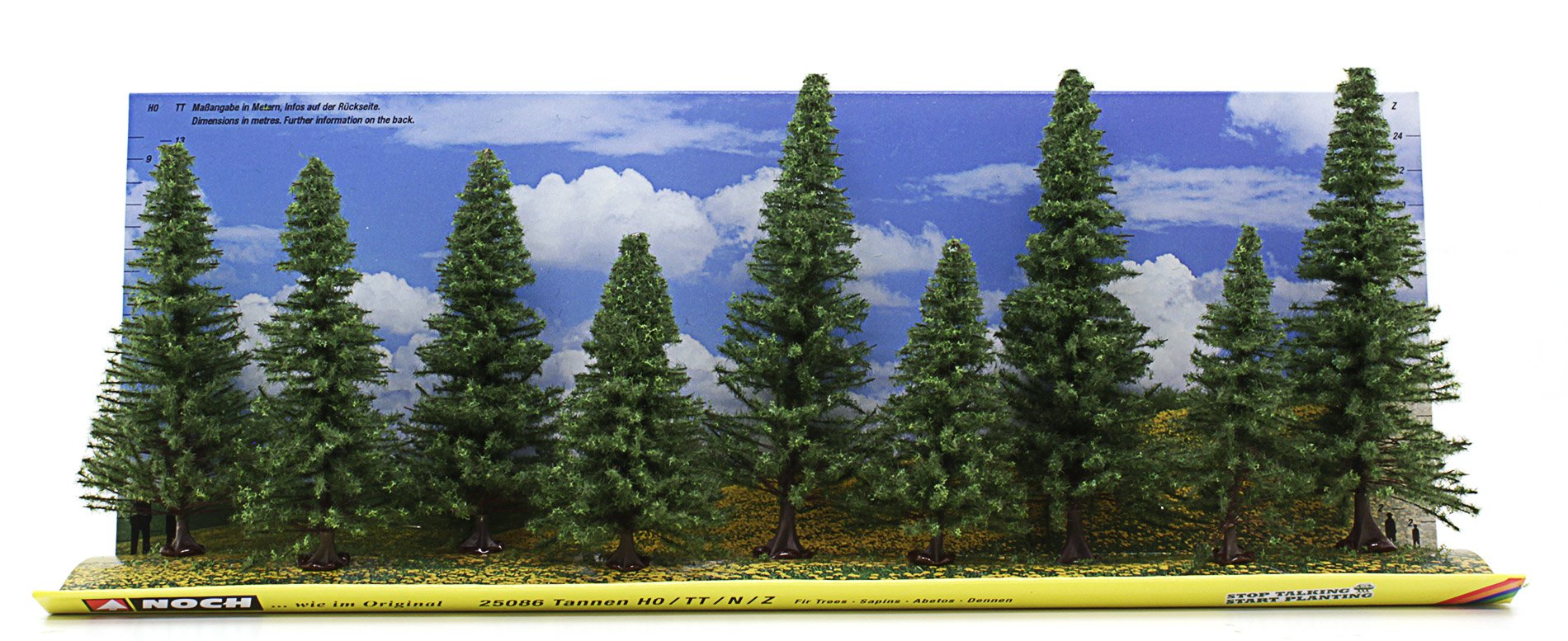 Noch 25086 8-12 cm High Fir Trees Landscape Modelling (9-Piece)