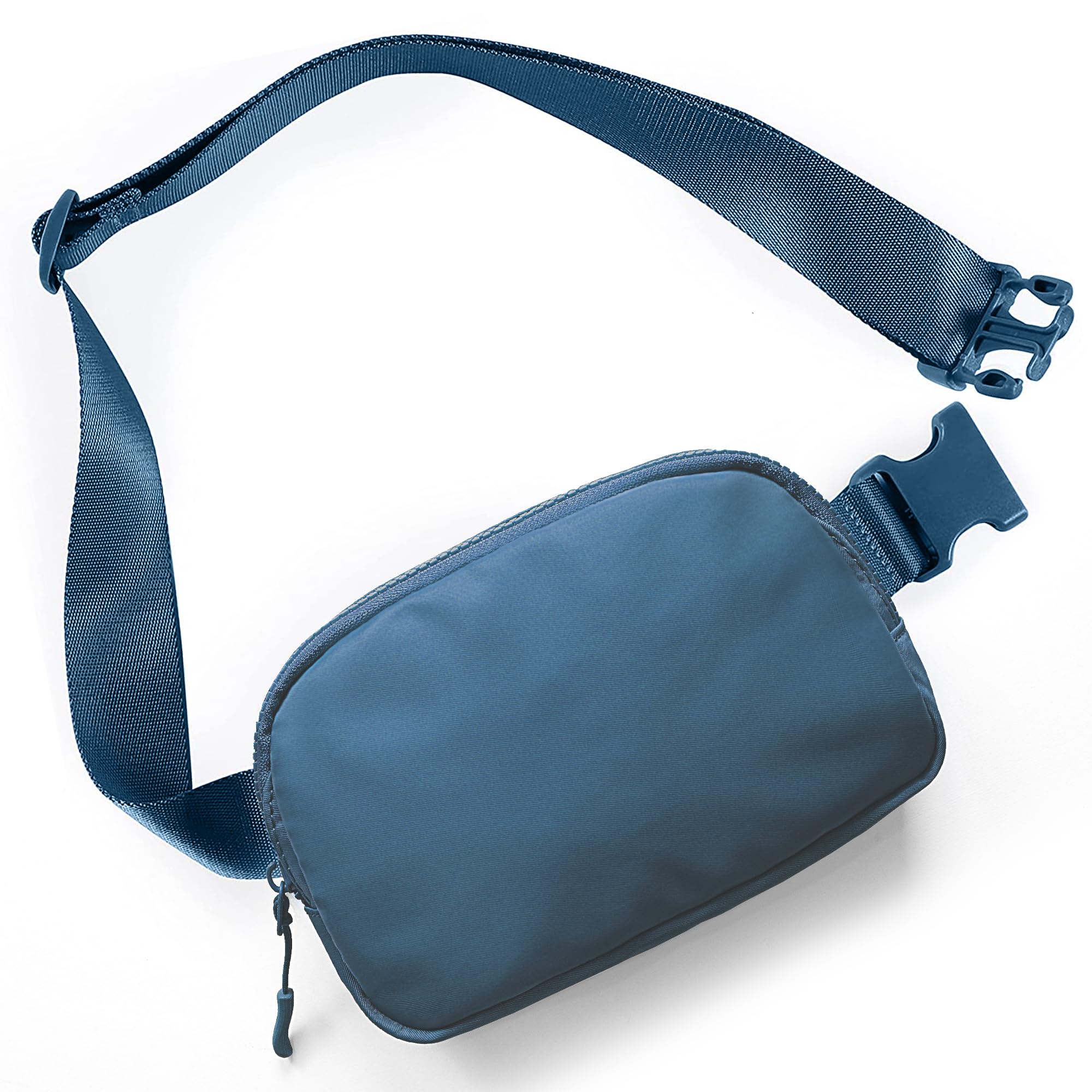 RUNBOXBelt Bag for Women, Fashion Fanny Packs Dupes, Mini Crossbody Everywhere Belt Bag, Lemon Waist Bags with Adjustable Strap, for Workout/Running/Traveling/Hiking, steel blue, Small