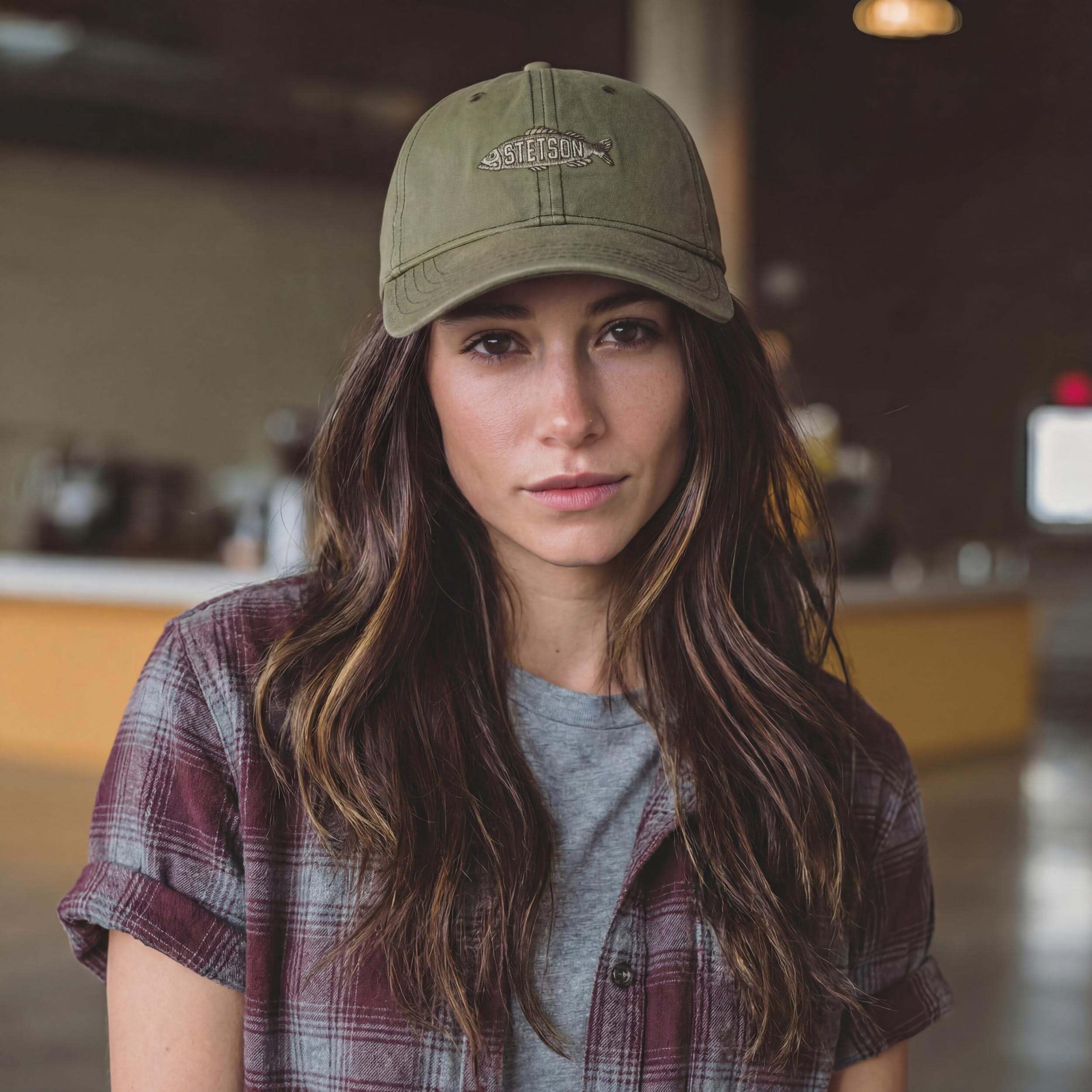 Stetson Washed Canvas Fish Casquette de Baseball Protection UV 40 Unisexe Printemps Ete