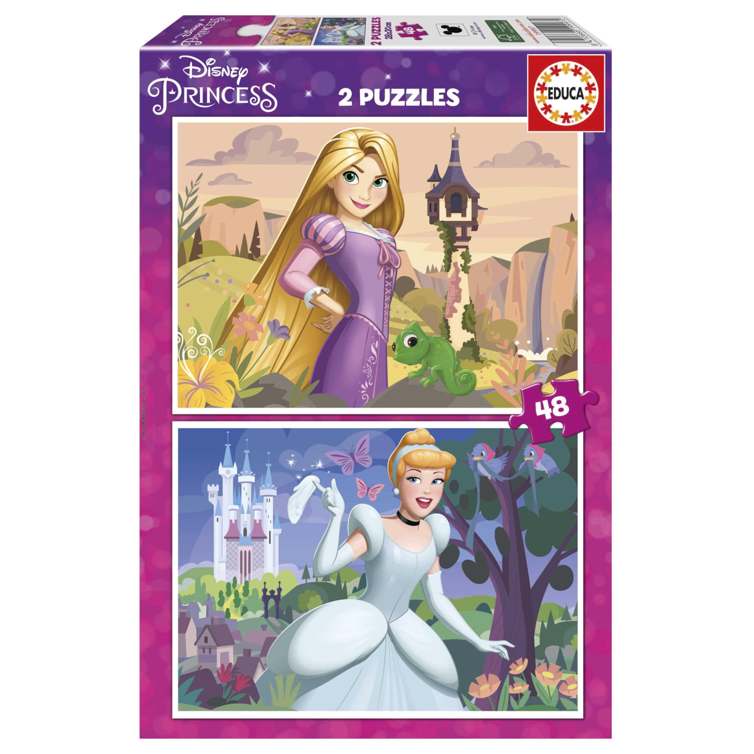 Educa - Disney | Set Di 2 Puzzles Per Bambini Con 48 Pezzi. Misura: 28 X 20 Cm. Consigliato 4 Anni (19997)-image