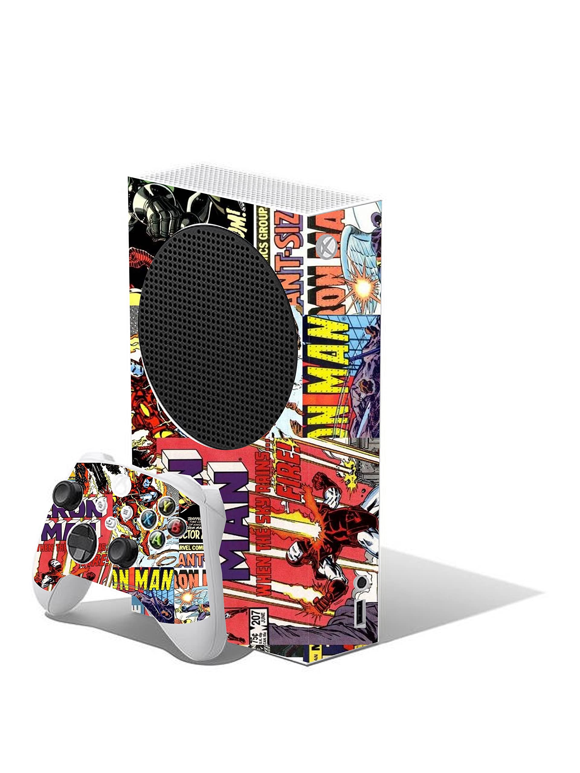 Football Custom Vinyl Skins for Xbox Series S, Wrap Decal Cover Stickers for Xbox Series S Console Controller (Football) — view 16