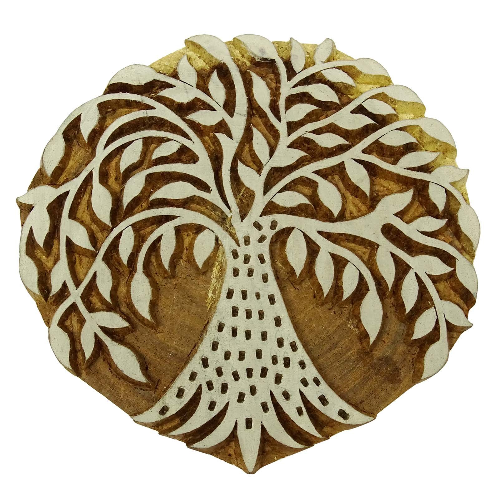 Decorative Block Wood Printing Block Floral Stamp Indian Wooden Textile Stamps