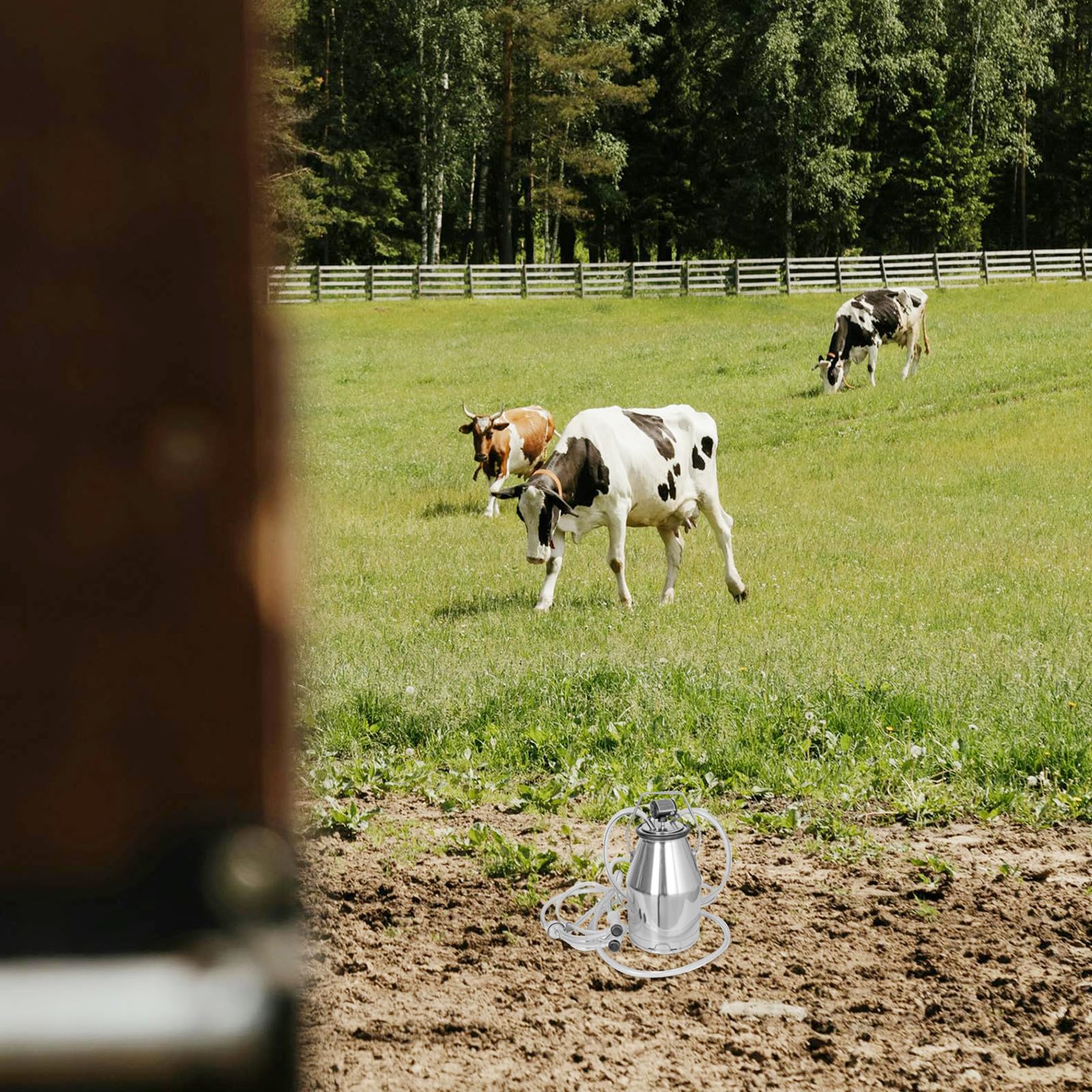 Melkeimerdeckel aus Edelstahl mit Dichtung 3 fach Milcheimerdeckel Auslaufsicher für Ziegen Schafe und Kühe Kompatibel mit Melkmaschinen