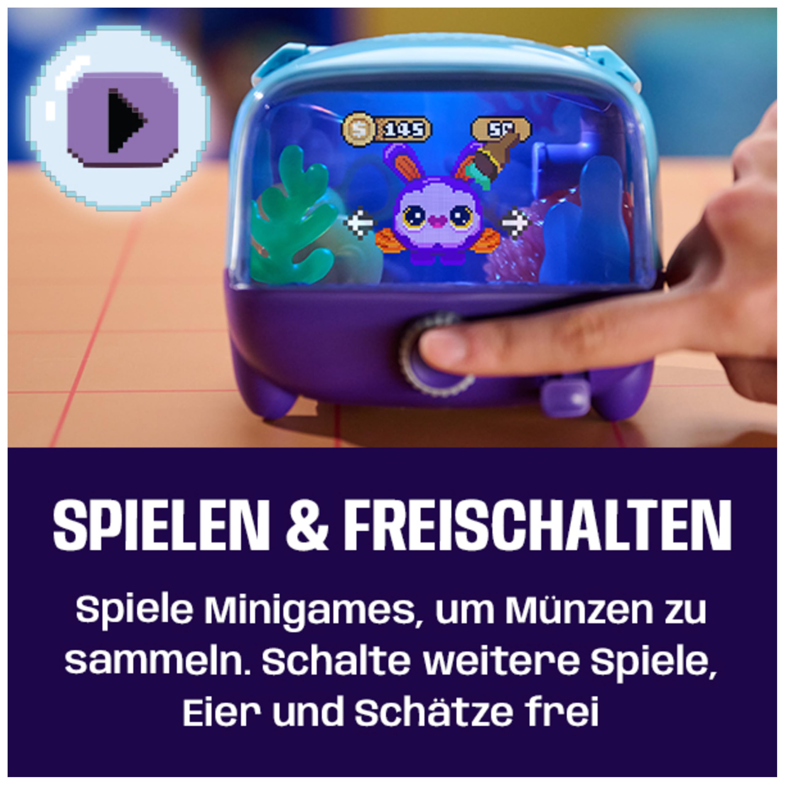 Bitzee Aquarium, digitales Haustier, sensorisches 3D Spielzeug ab 5 Jahren