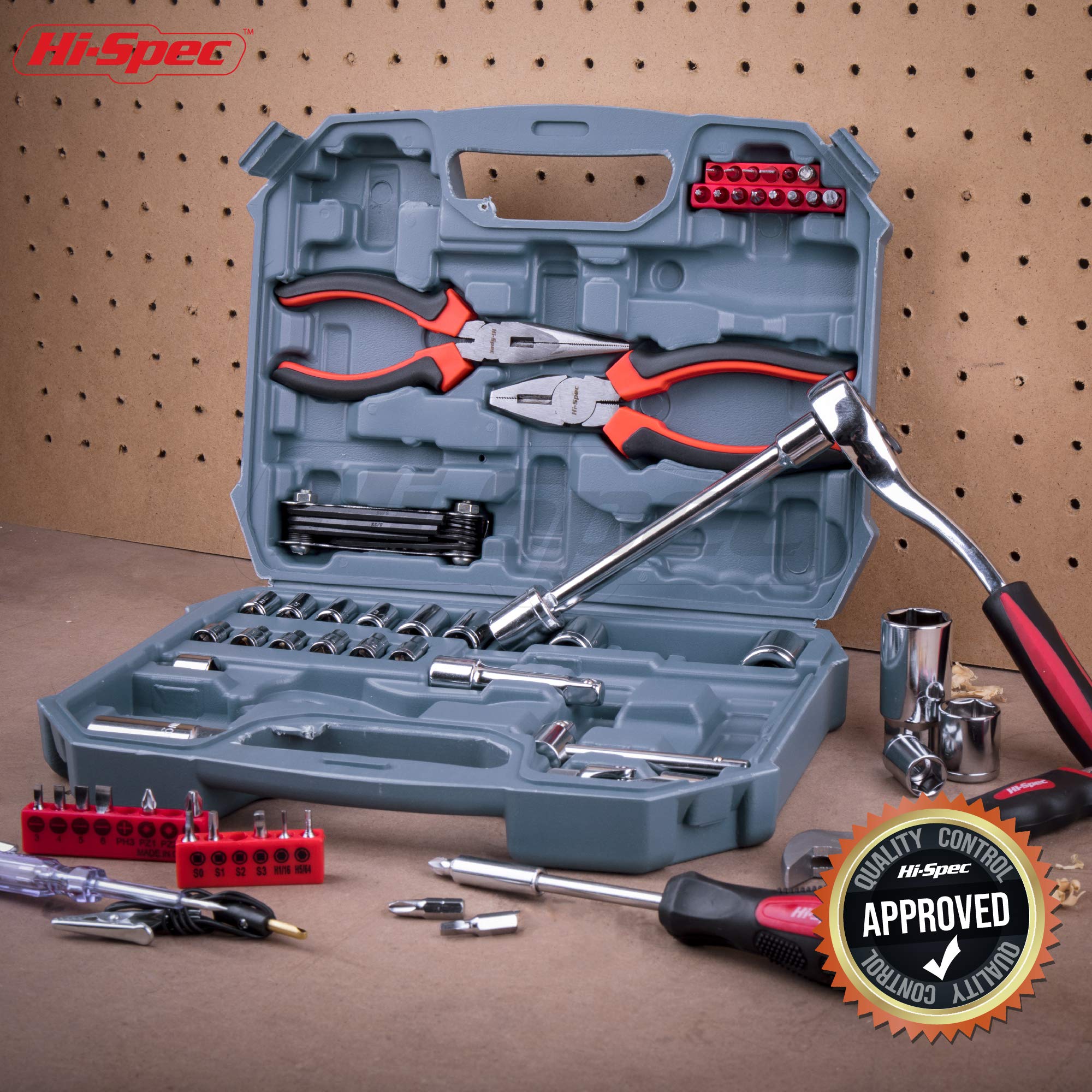 HiSpec 67pc Metric Auto Mechanics Tool Kit Set. Complete Essential