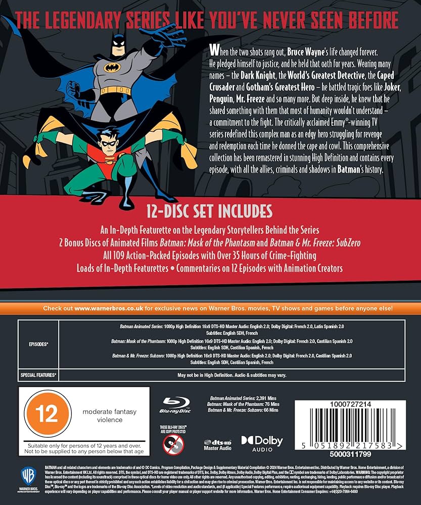Batman: The Animated Series [Blu-ray] [1992]: Amazon.ca