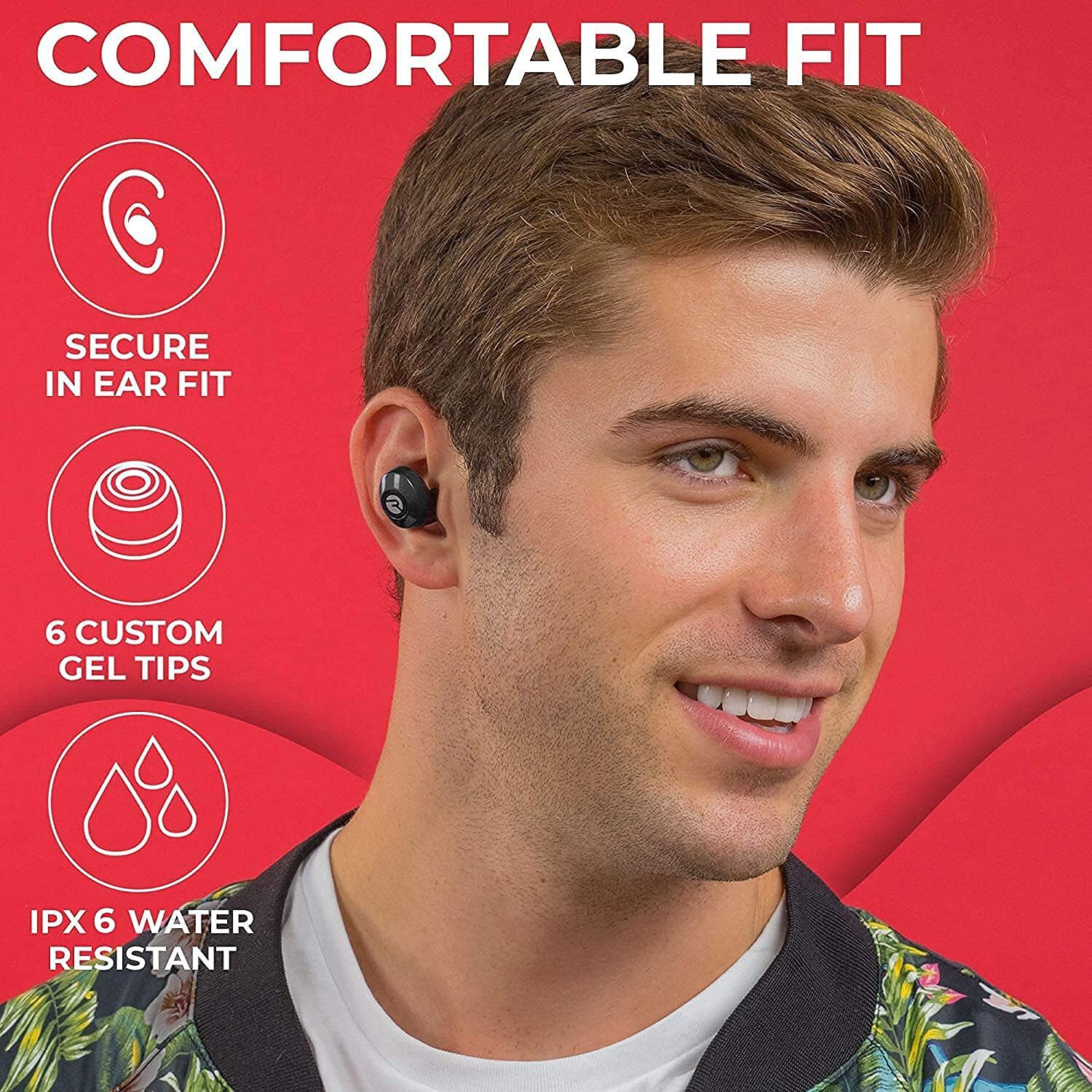 The Everyday Raycon Bluetooth Wireless Earbuds with Microphone Stereo