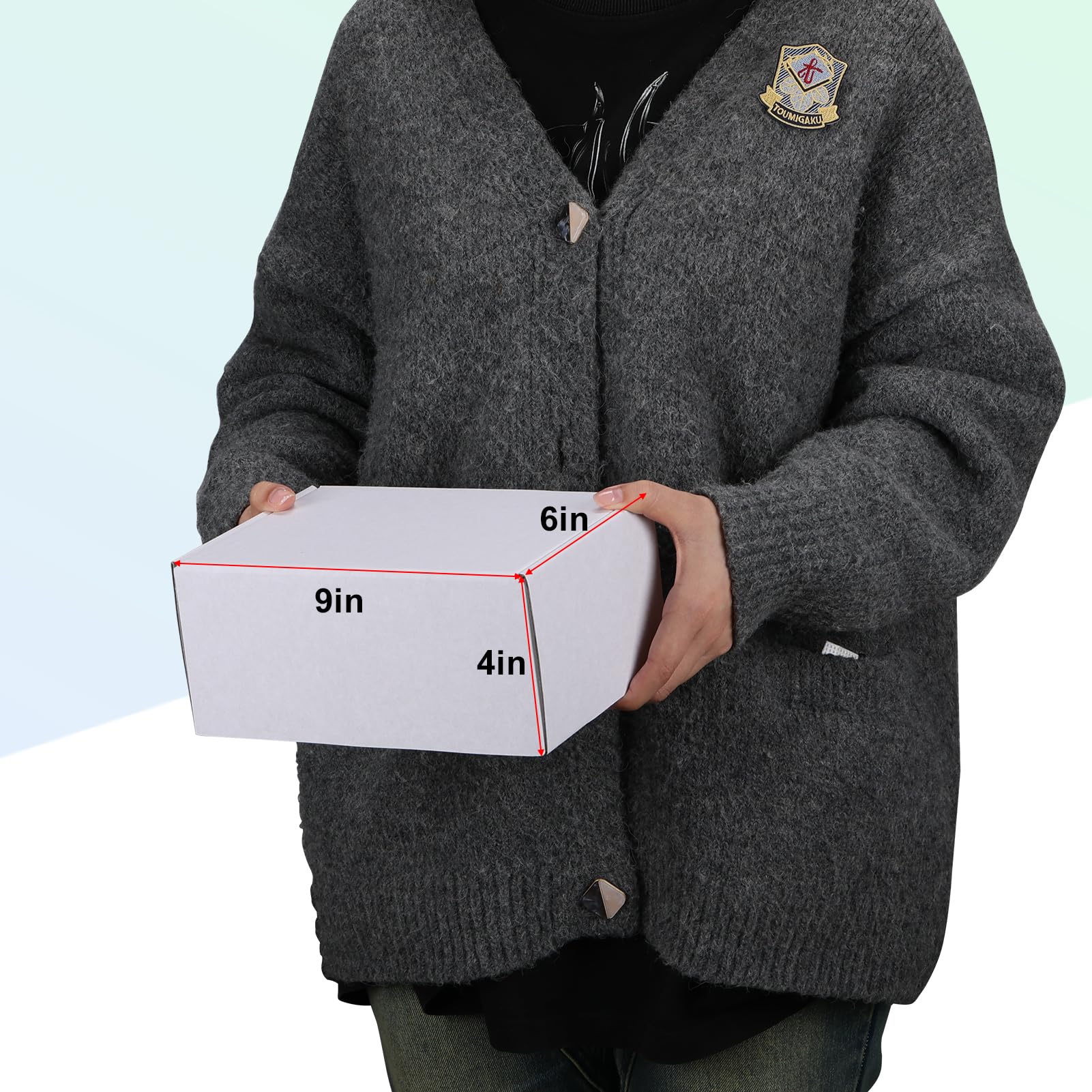 MEBRUDY Versandkartons 9x6x4, 25 Stück Wellpappkartons für kleine Unternehmen