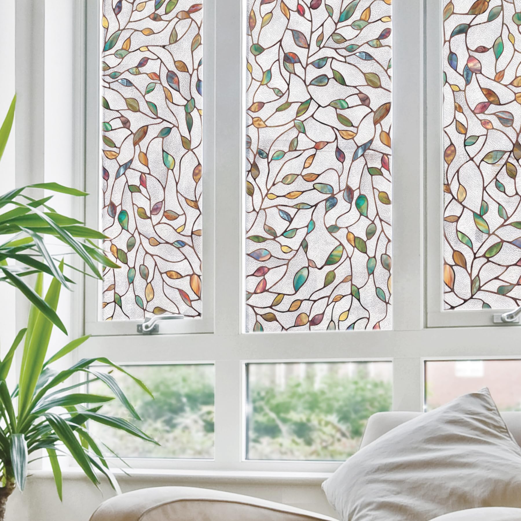 Artscape 02-3021 New Leaf Window Film, Multi Color