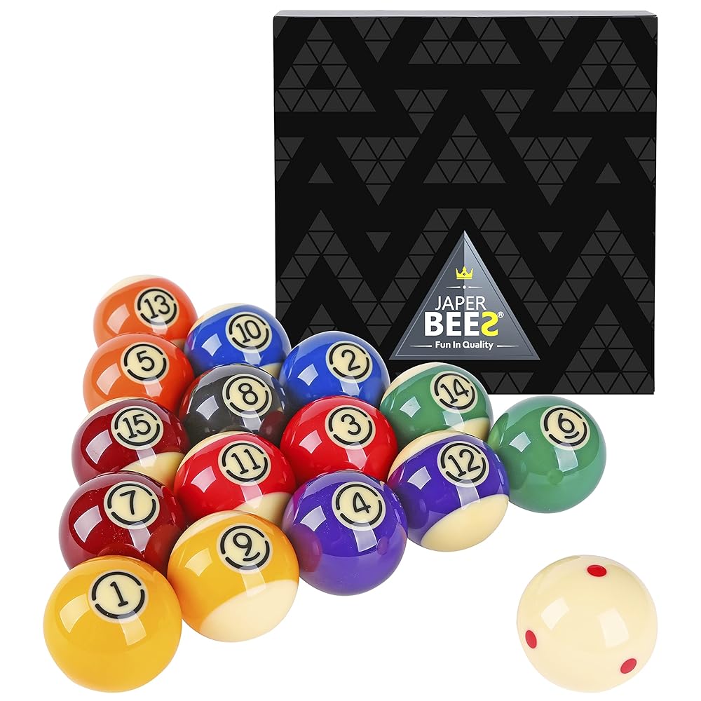 JAPER BEES Turnament Billiard Ball/Pool Balls Billiard Set Regulation Size and Weight