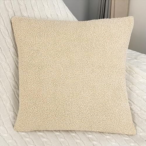 Miniatura 1 de 1 paquete de fundas de almohada de piel sintética rizada de 18 x 18 pulgadas, fundas de almohada de doble cara, fundas de almohada decorativas