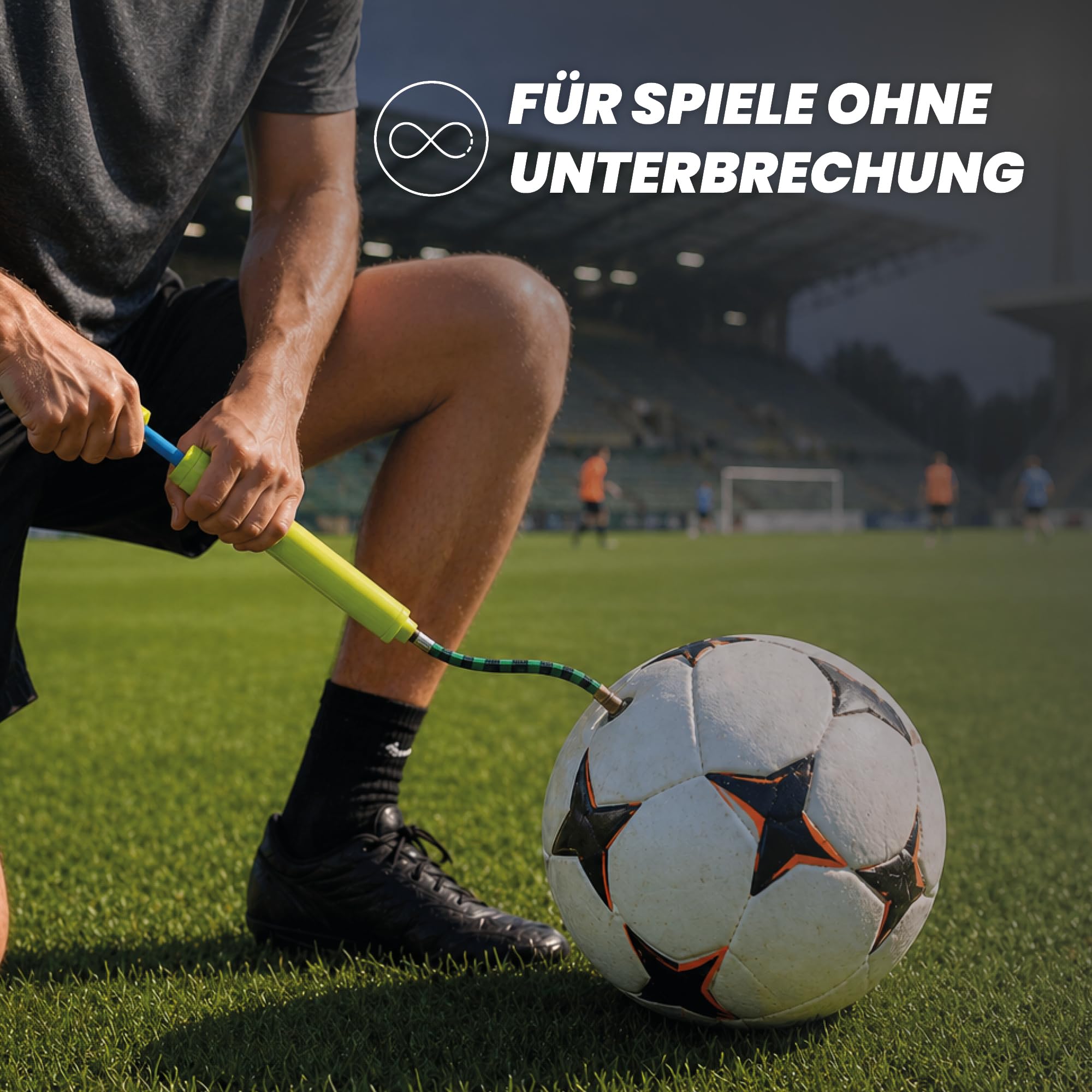 Kyto Sports Fußball Trainingsset für Kinder & Erwachsene – 5-teiliges Fußball Set mit Kickmatte, Solo Trainer, Koordinationsleiter, Markierungshütchen & Ballpumpe - Technik, Dribbling & Agility