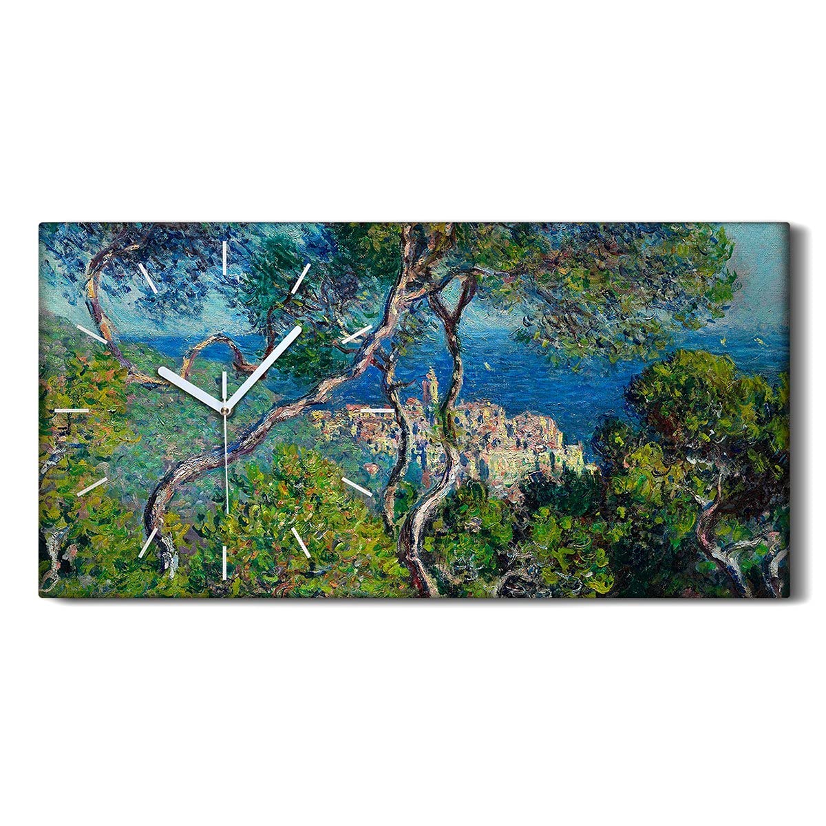 Horloge sur toile sans tic tac Coloray pour dormir sans bruit dans la chambre