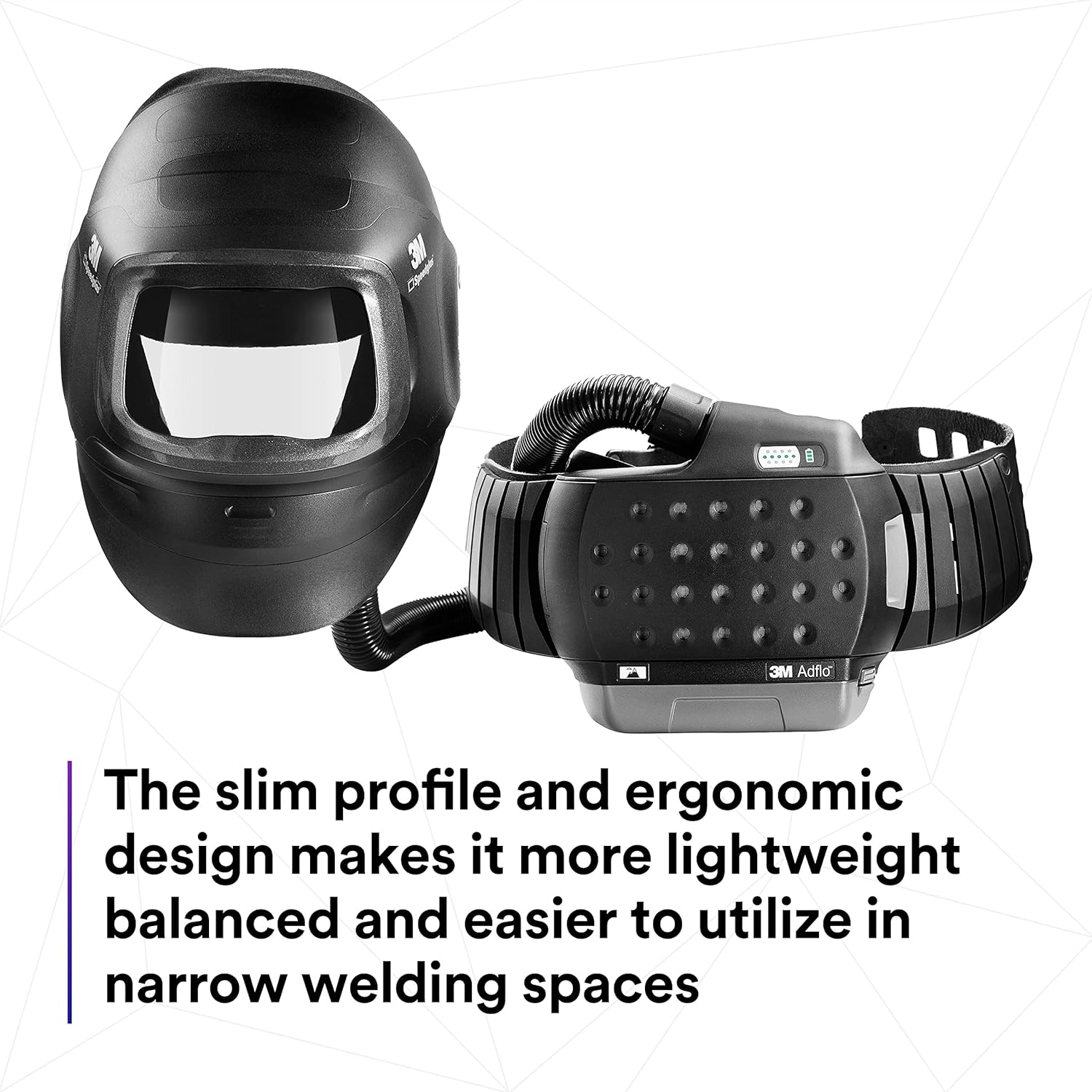 3M Speedglas Welding Helmet G5-01 and Adflo High-Altitude PAPR Assembly, No ADF, Heavy Duty with Flip Up Visor, Compact Design with Adjustable Head Suspension, Grinding and Metal Repair, 46-1101-00: Tools & Home Improvement