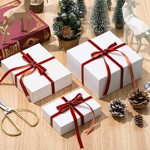 Miniatura 314 de Chuangdi 3/8 pulgadas, 60 yardas, cinta de terciopelo azul verde azulado de Navidad, cintas anchas de terciopelo vintage para adornos de árbol