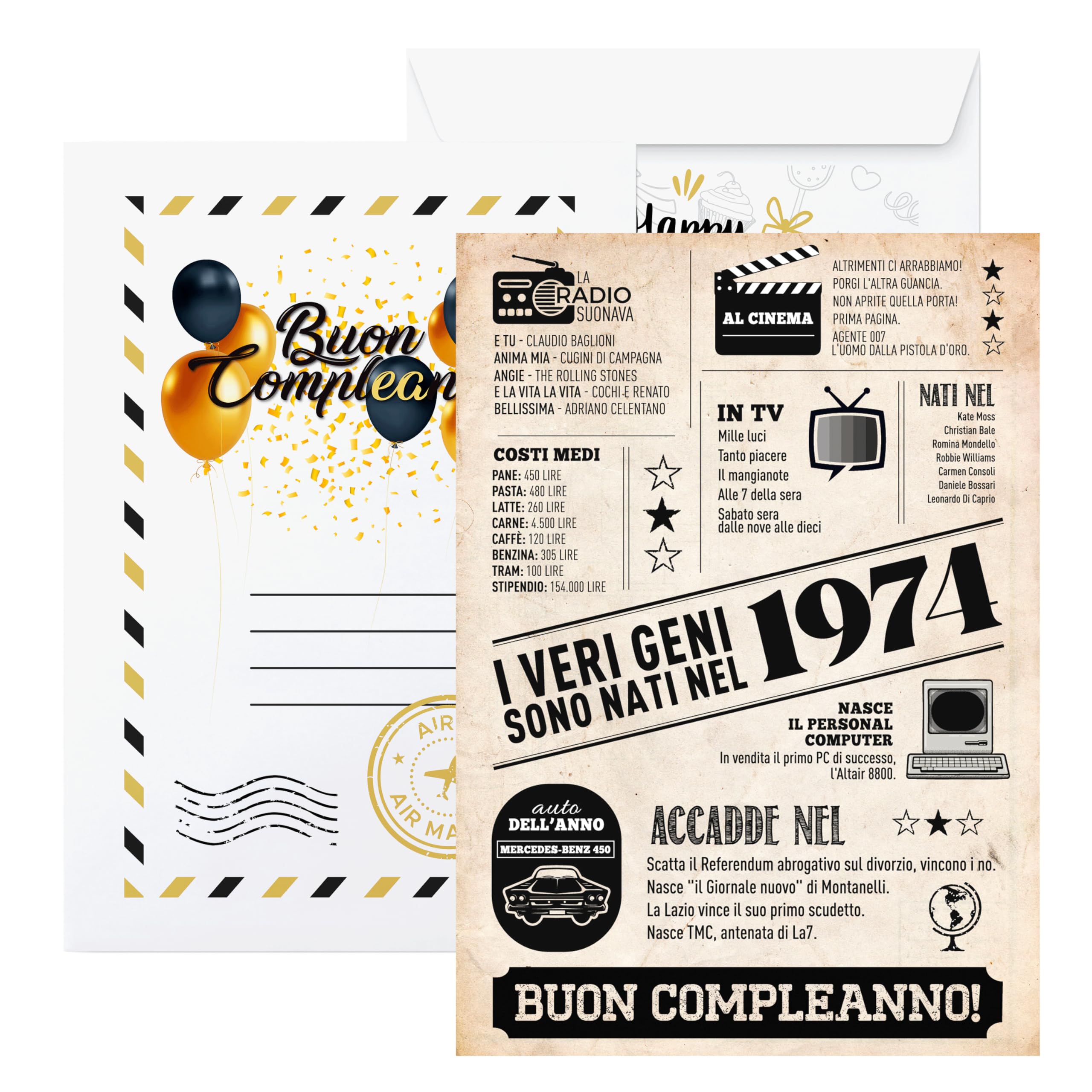 FALOGI Regalo per il 50° compleanno per donne e uomini, portachiavi Happy 50 Year Old Bday, 50°, 50th