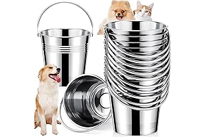 10Pcs Dog Stainless Steel Bucket: Perfect for Your Furry Companions!
