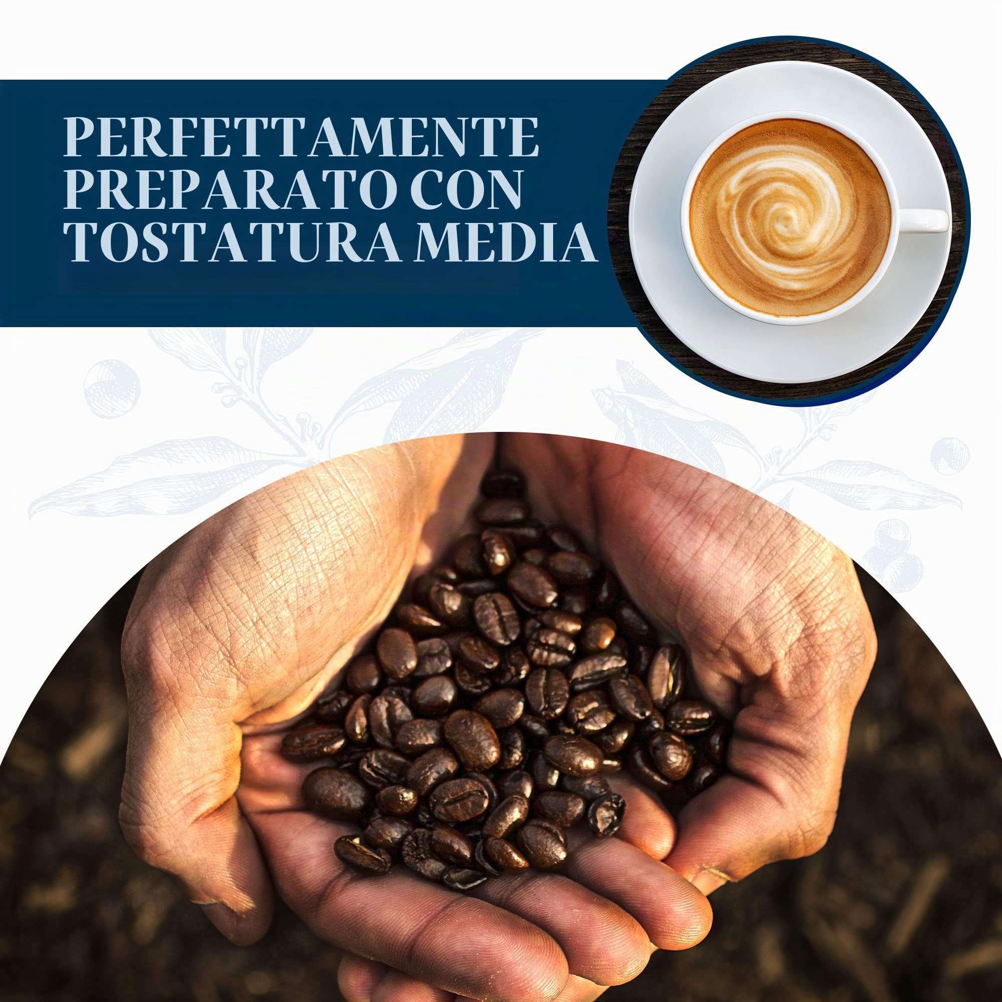 JA Coffee - Caffè 100% Blue Mountain della Giamaica, Tostatura Media, Grani Interi - Arabica di Alta Qualità, sacchetto da 454 grammi (1 libbre - 16 once)