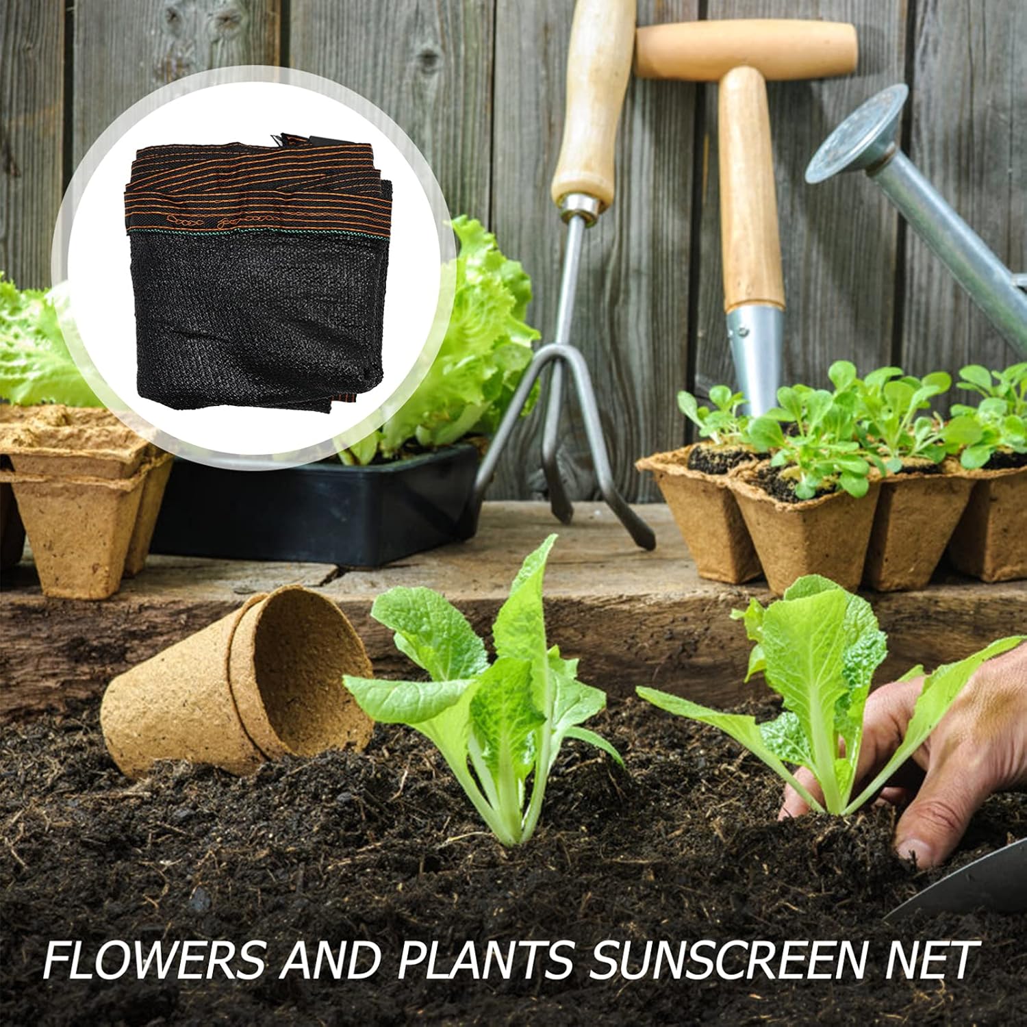 3pcs Outdoor Shading Net Aging Sunshade Cloth for Gardens Patios and Pools Sun Block Hdpe Material