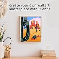 Vista 6 de Pink Picasso Kits de pintura de destinos coloridos por números para adultos y adolescentes Kits únicos de pintura de lienzo para bricolaje Kit