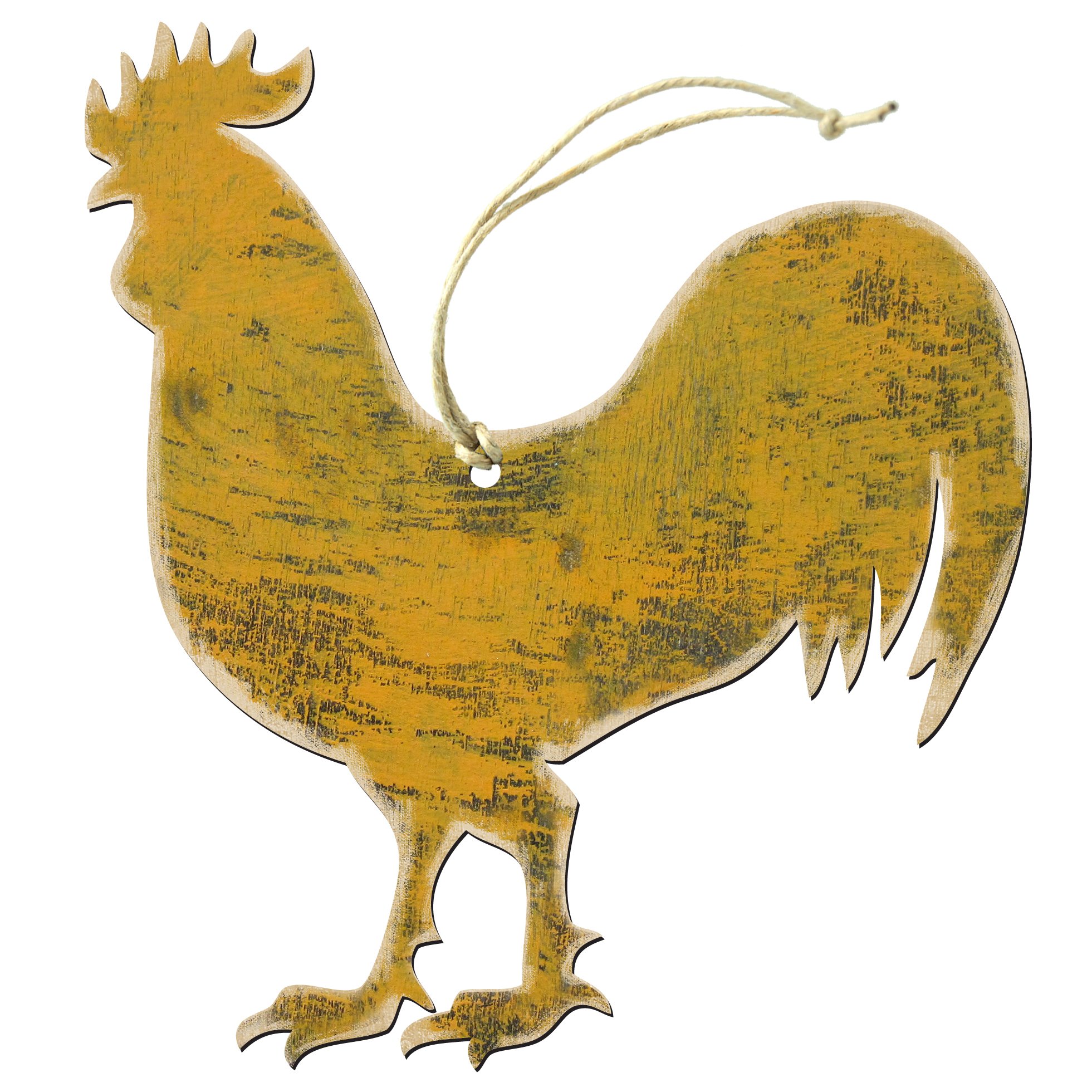 aMonogram Art Unlimited99135-M Wooden Magnate Rustic Rooster Magnate,
