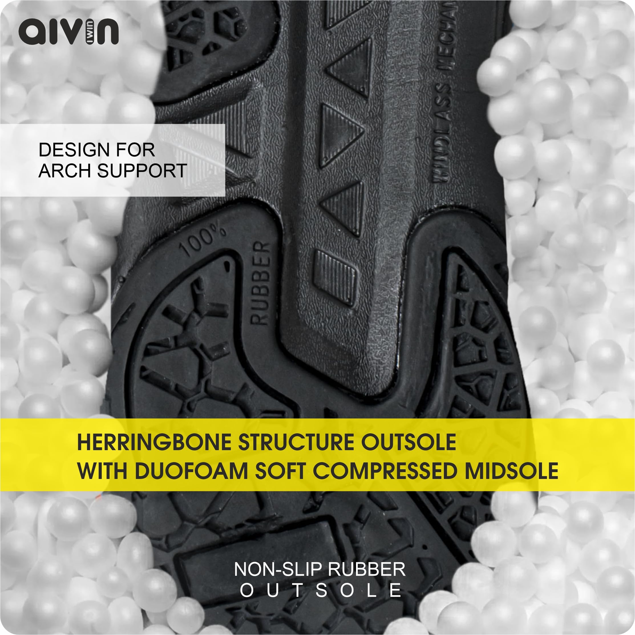 Aivin Troopers Basketball Court Shoes for Men, Durable Rubber Sole, Indoor & Outdoor Court Shoes, Soft Cushion NR EVA Inner Insole, High-Performance Footwear for Basketball Enthusiast 4