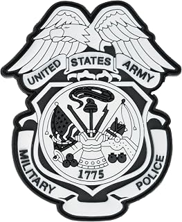 Military Police PVC Patch Hook and Loop