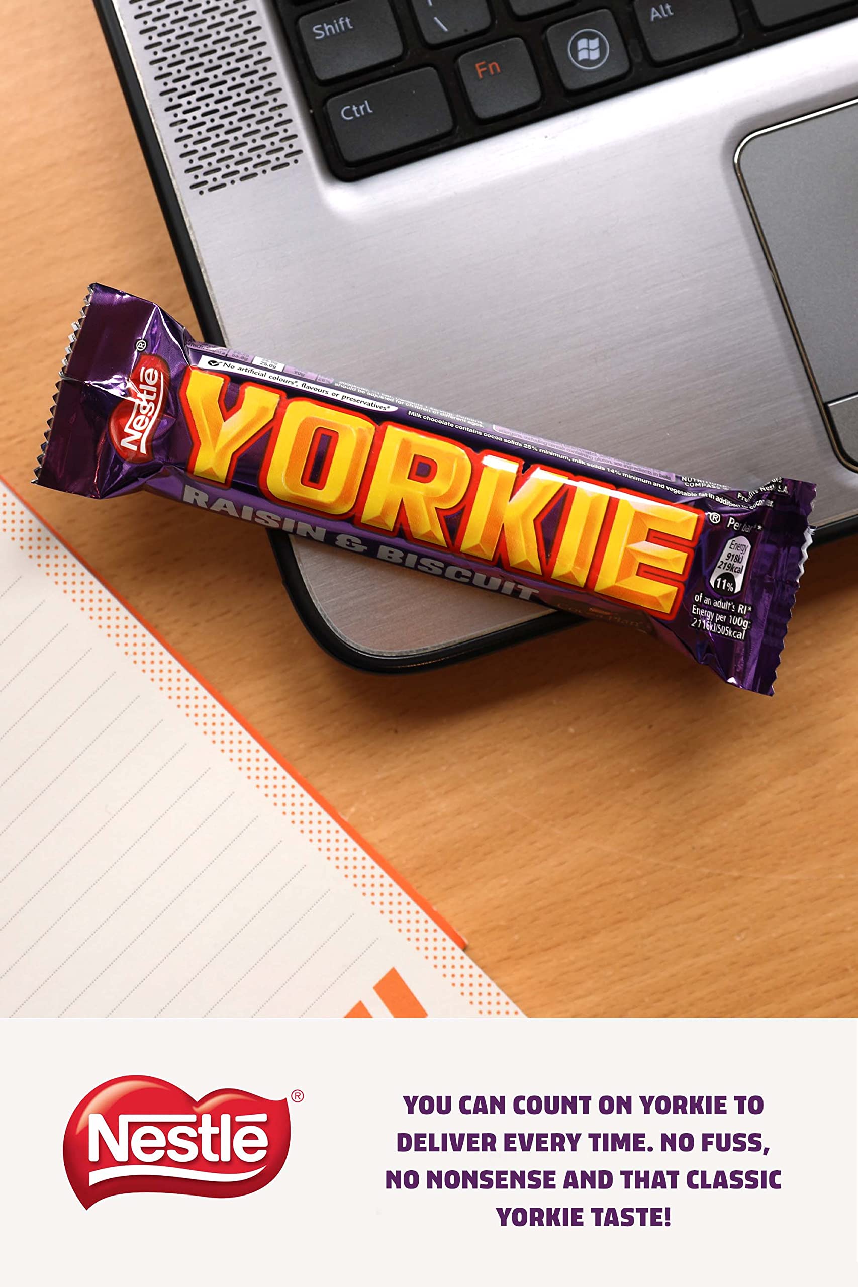 Yorkie Raisin & Biscuit Chocolate Bar Multipack, 24 x 44g Bars Buy