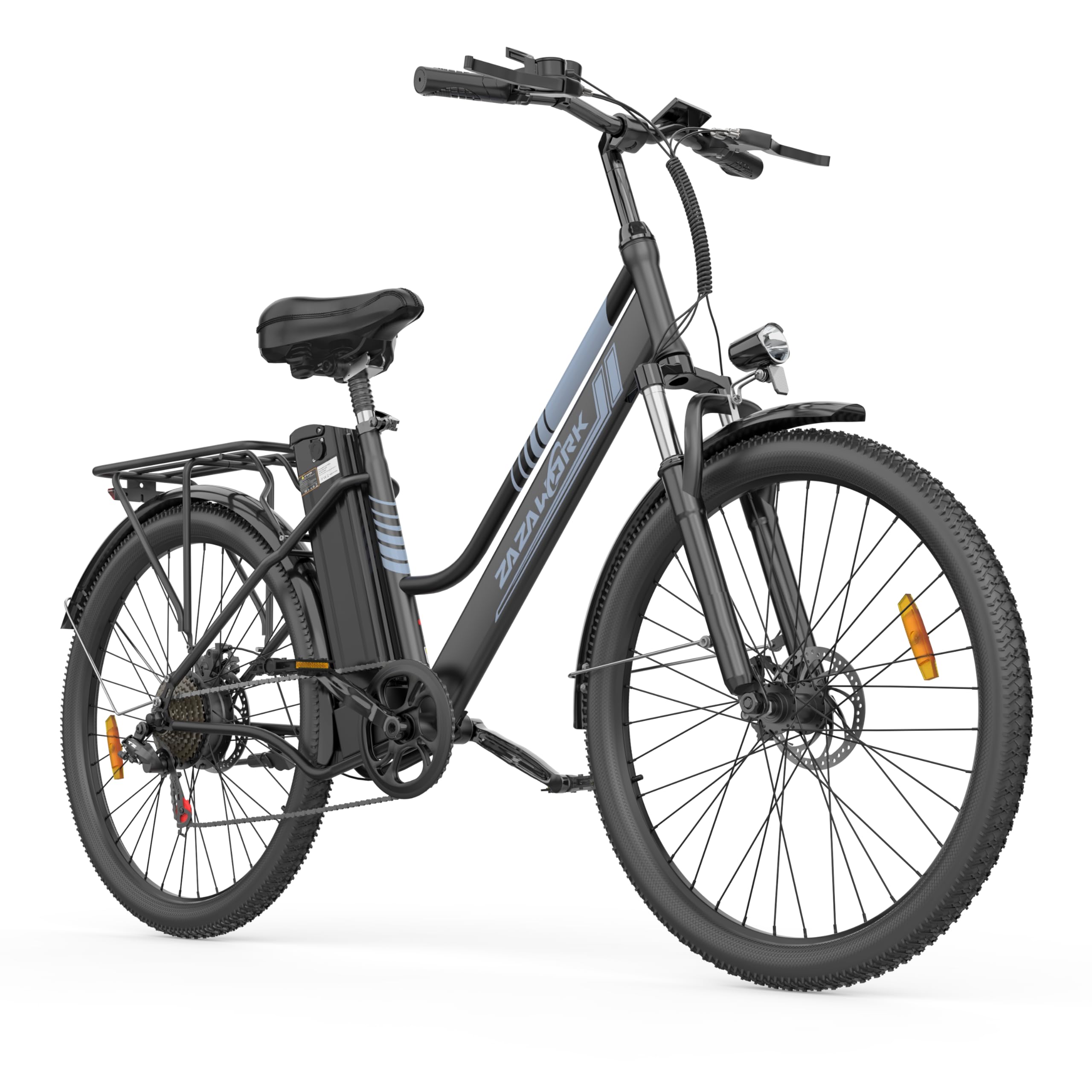 Bicicletta Elettrica 26 * 2,35 pollici pneumatici per adulti, bici elettrica a 7 velocità, batteria rimovibile 36V20AH, commuting urbano fino a 100-120 km, motore da 250W