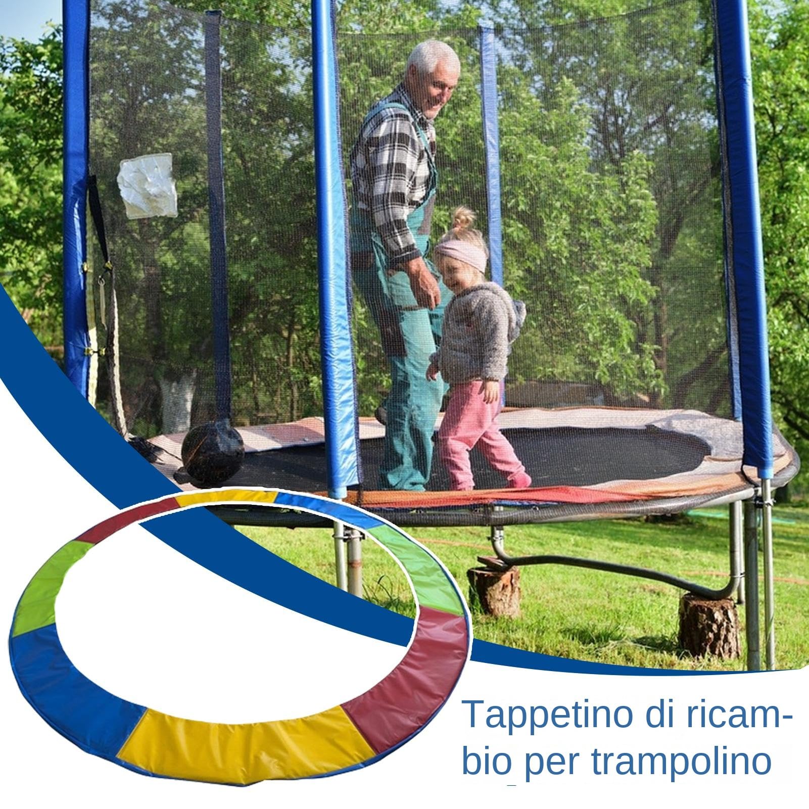 Korek sprężynowy trampoliny, zaślepka zabezpieczająca trampolinę | Wodoodporna ochrona przed kurzem do ogrodu na zewnątrz przedłuża żywotność
