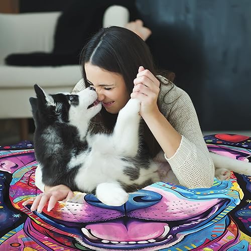 Miniatura 5 de ALIFAFA Manta Pit-Bull, regalos para mujereshombresamantes de Pit-Bull, regalos para amantes de Pit-Bull, regalos para propietarios de Pit-Bull,