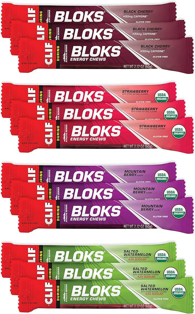 CLIF BLOKS Energy Chews Best Sellers Variety Pack Non