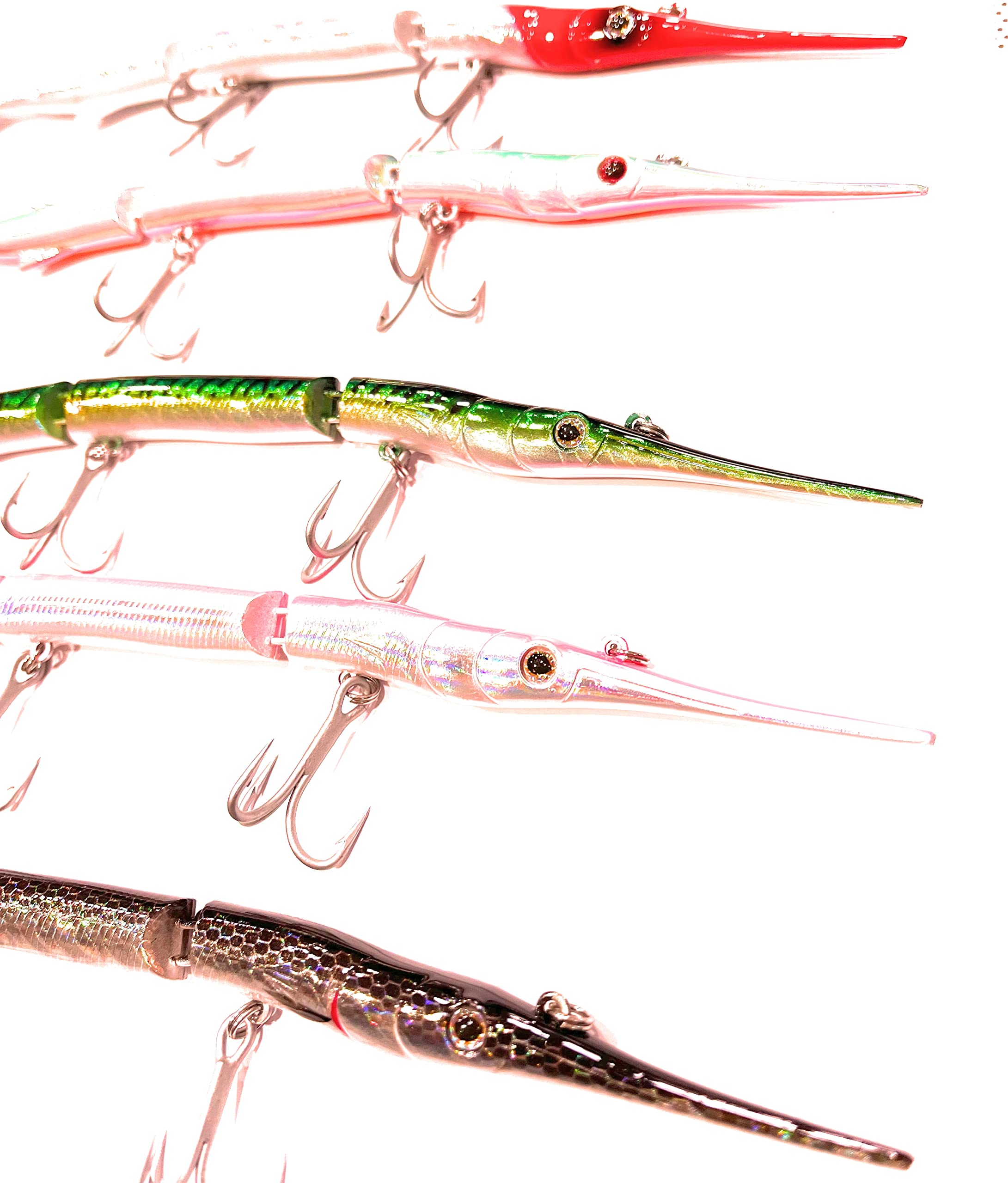 Esca Da Pesca Superficie Rat Attack 140 Mm - Swimbait Articolato Con Coda In Gomma E Rattle Interno