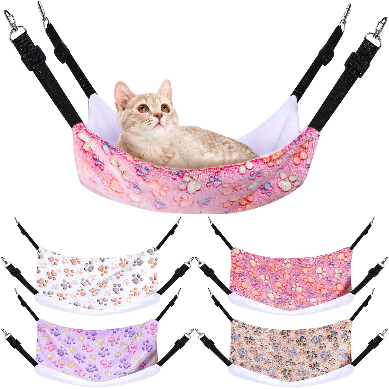 Geelin 4 Pcs Cat Hammock Hanging