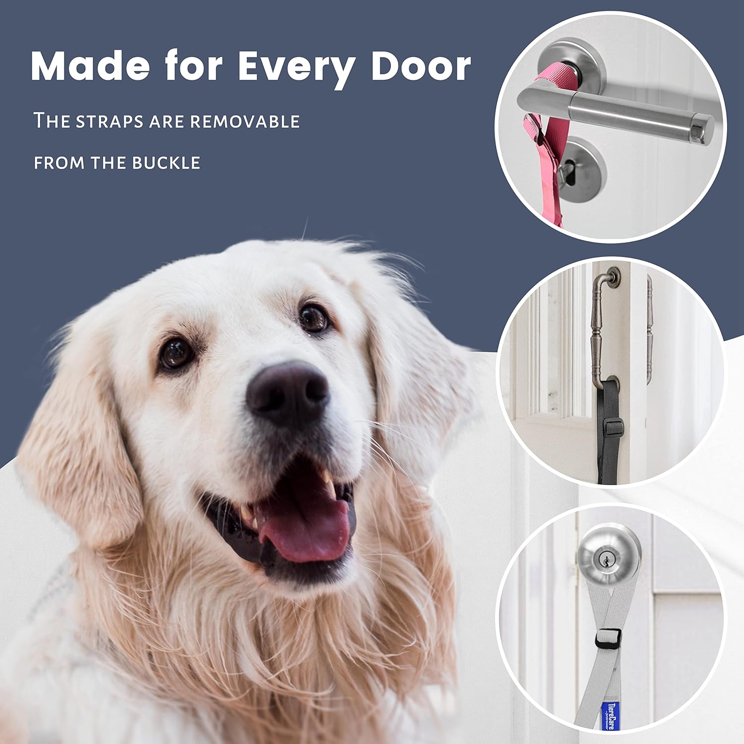 Tierecare Dog Bells Toilet Training 2 Pack Adjustable Dog Training Bell