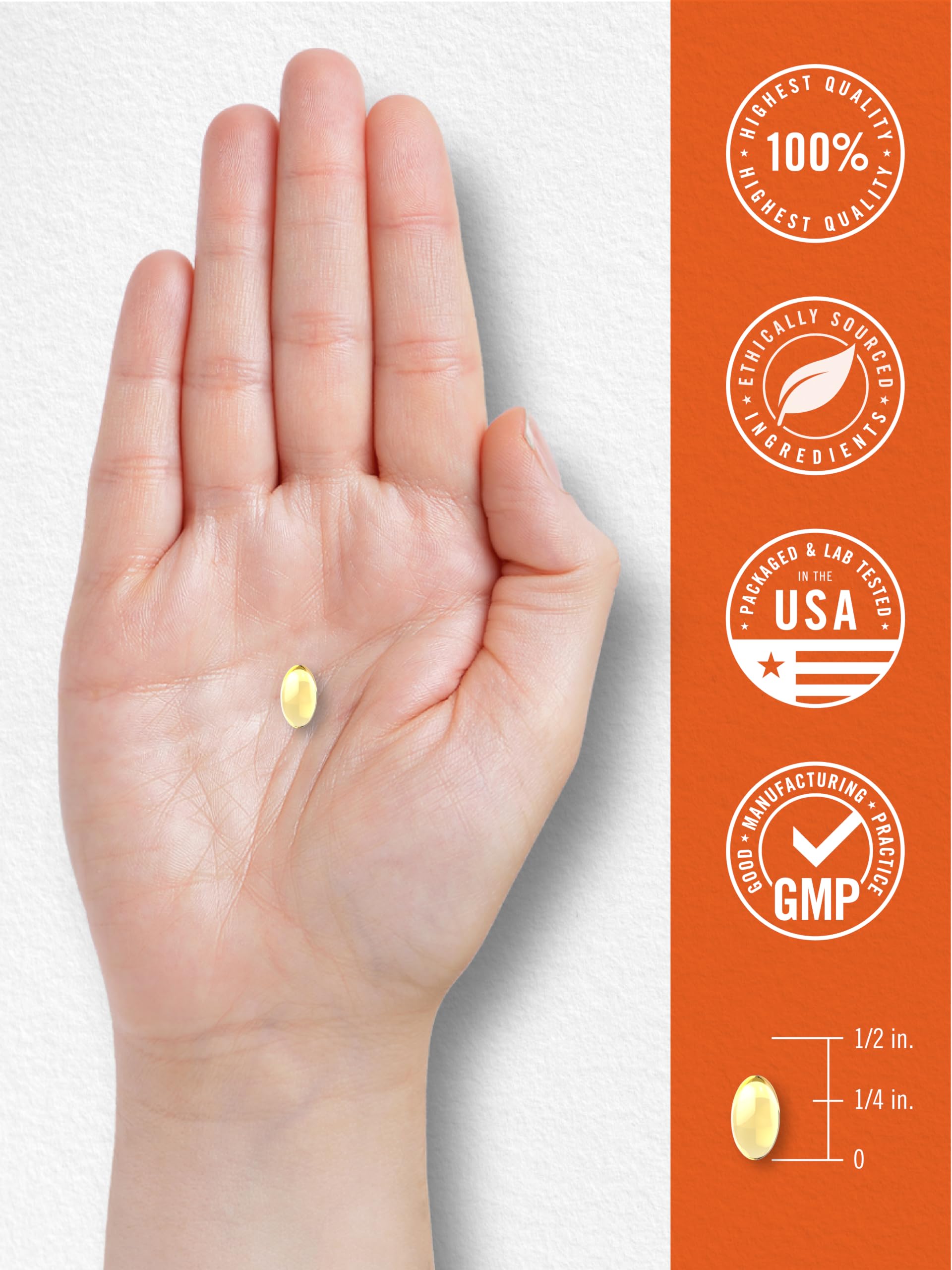 Carlyle Vitamin D3 5000 IU Softgels | 500 Count | Value Size — Amazon image 7
